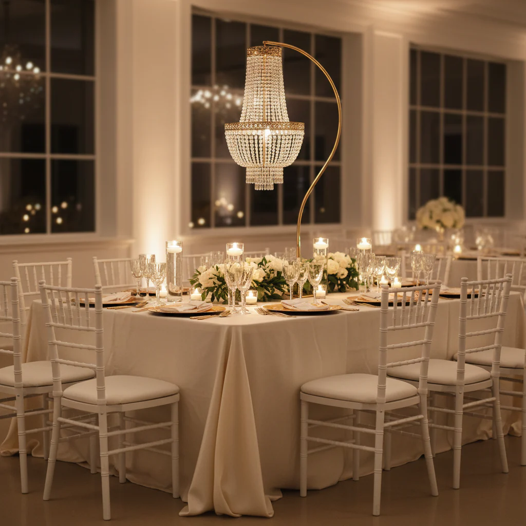 Hanging Chandelier with Stand - Image 3