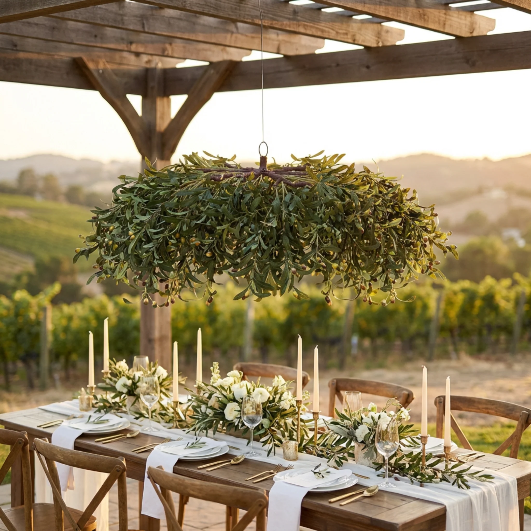 Hanging Greenery Leaf Ceiling Canopy - Image 11