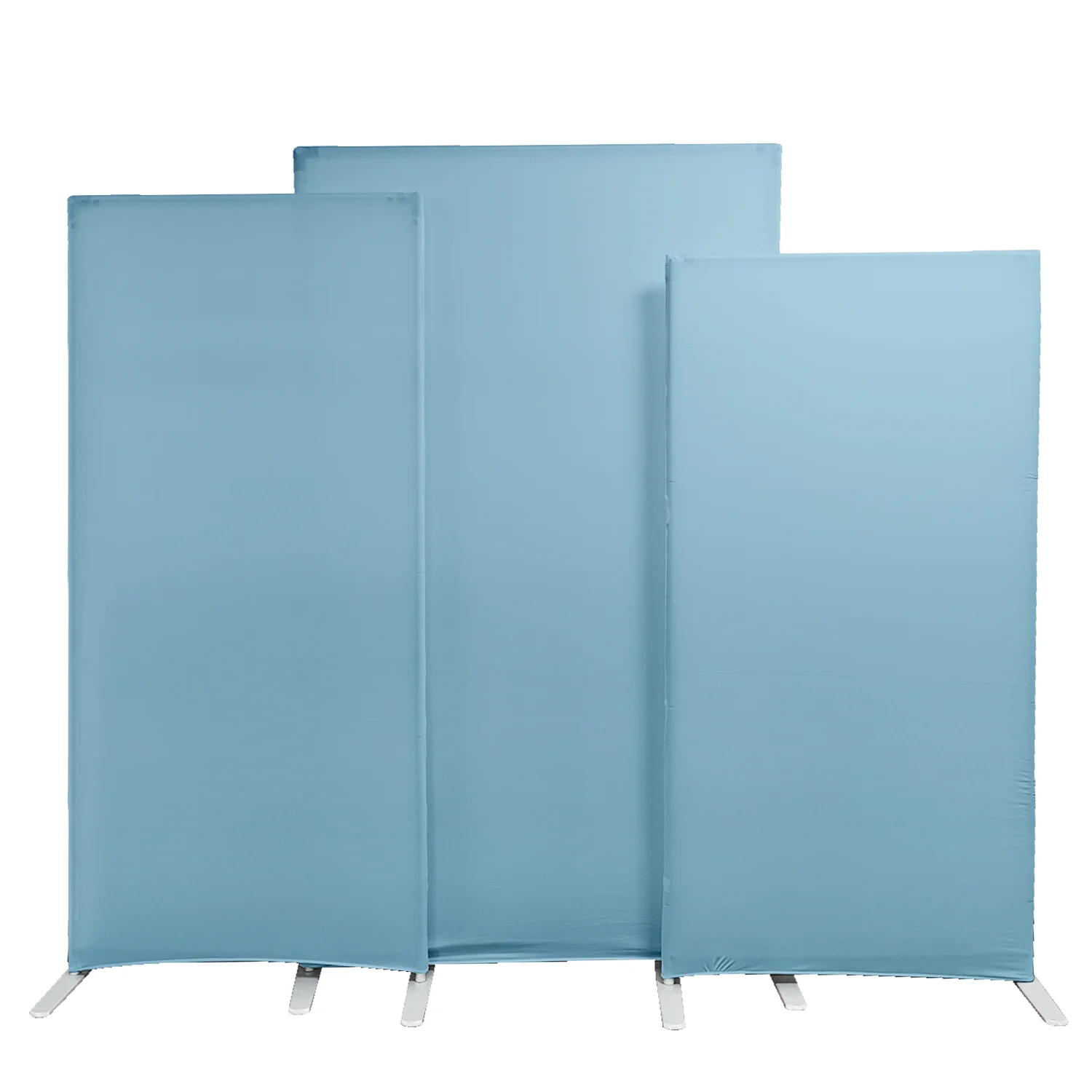 Spandex Arch Covers for Heavy Duty Rectangular Backdrop Frame 3pc/set - Baby Blue