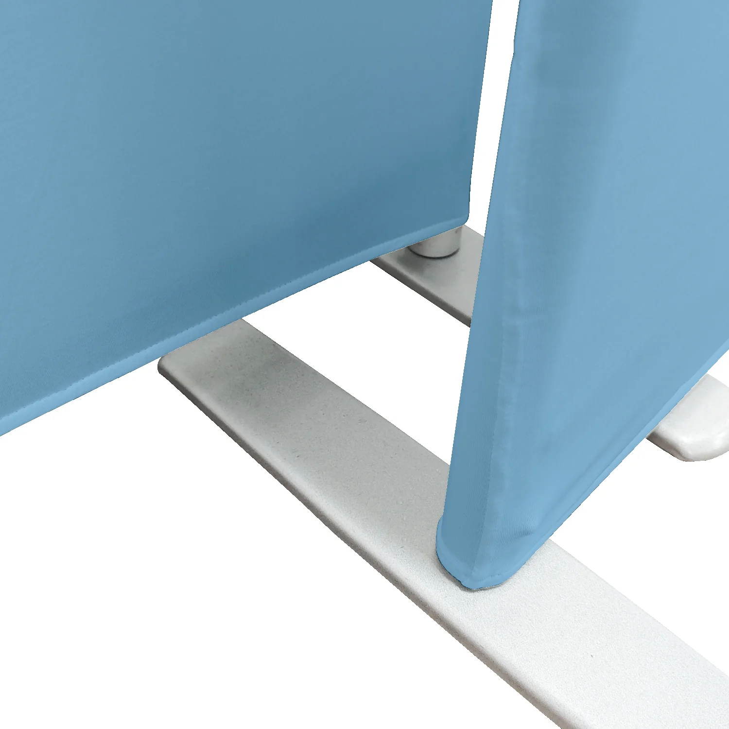 Spandex Arch Covers for Heavy Duty Rectangular Backdrop Frame 3pc/set - Baby Blue - Image 4