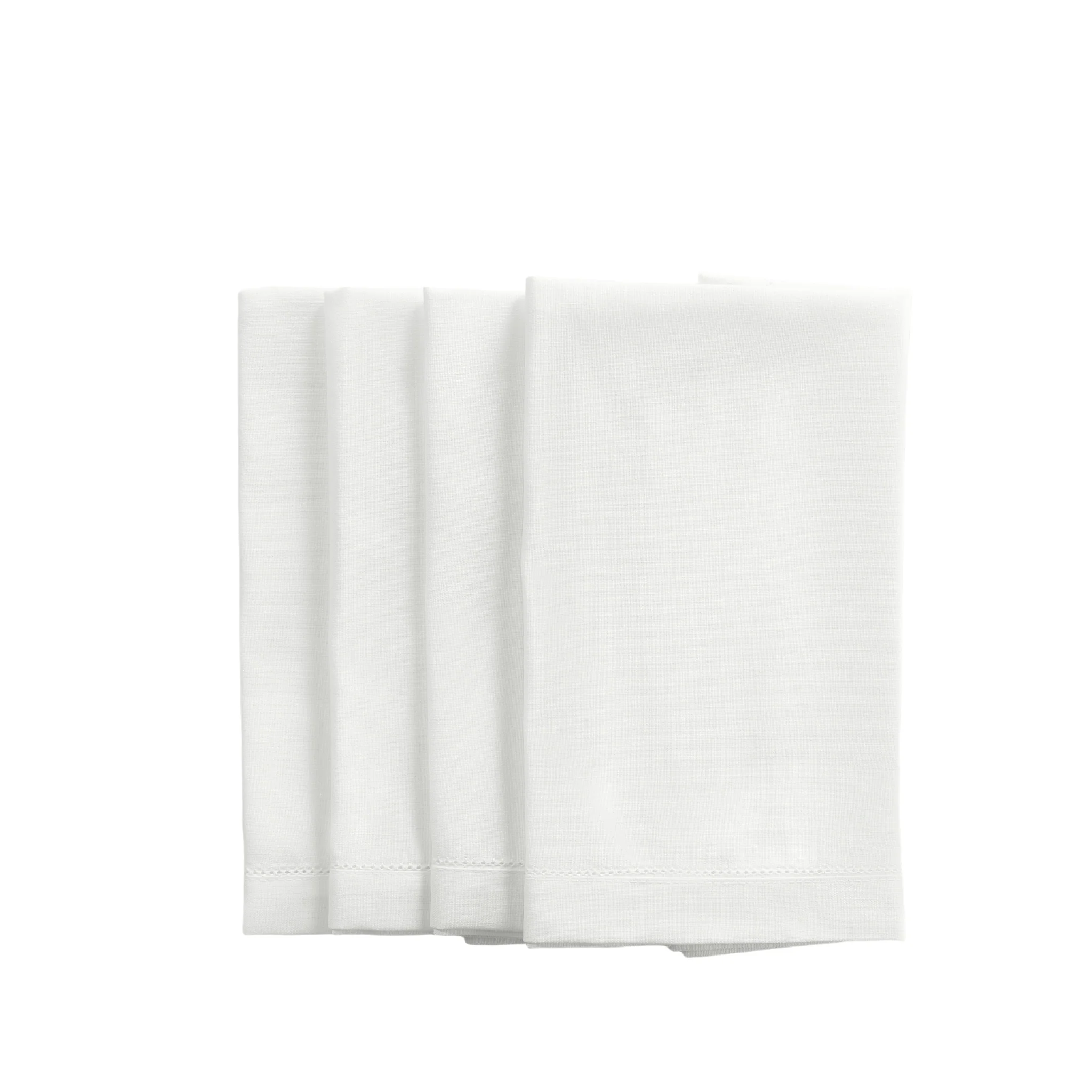 Ivory Hemstitch Linen Napkins 20"x20" (Set of 4) - Image 4