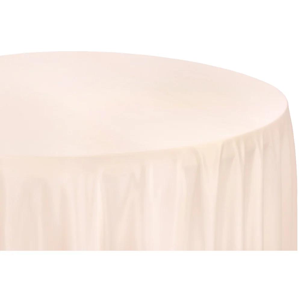 Lamour Satin 132" Round Tablecloth - Blush/Rose Gold - Image 2