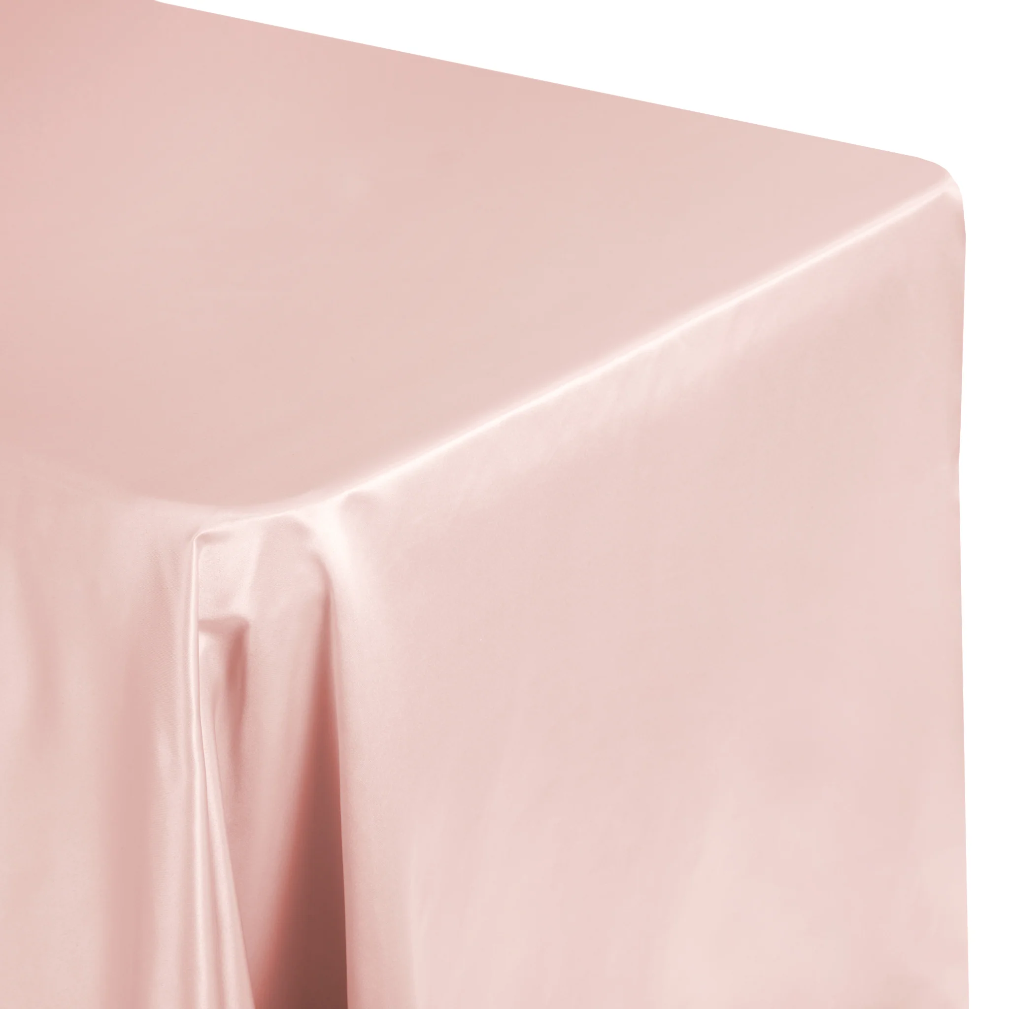 Lamour Satin 90"x132" Rectangular Oblong Tablecloth - Dusty Rose/Mauve - Image 2