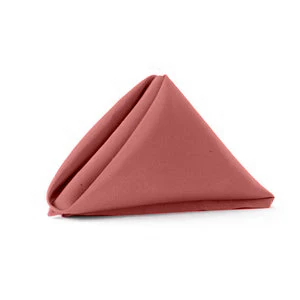 Lamour Satin Napkin 20"x20" - Cinnamon Rose