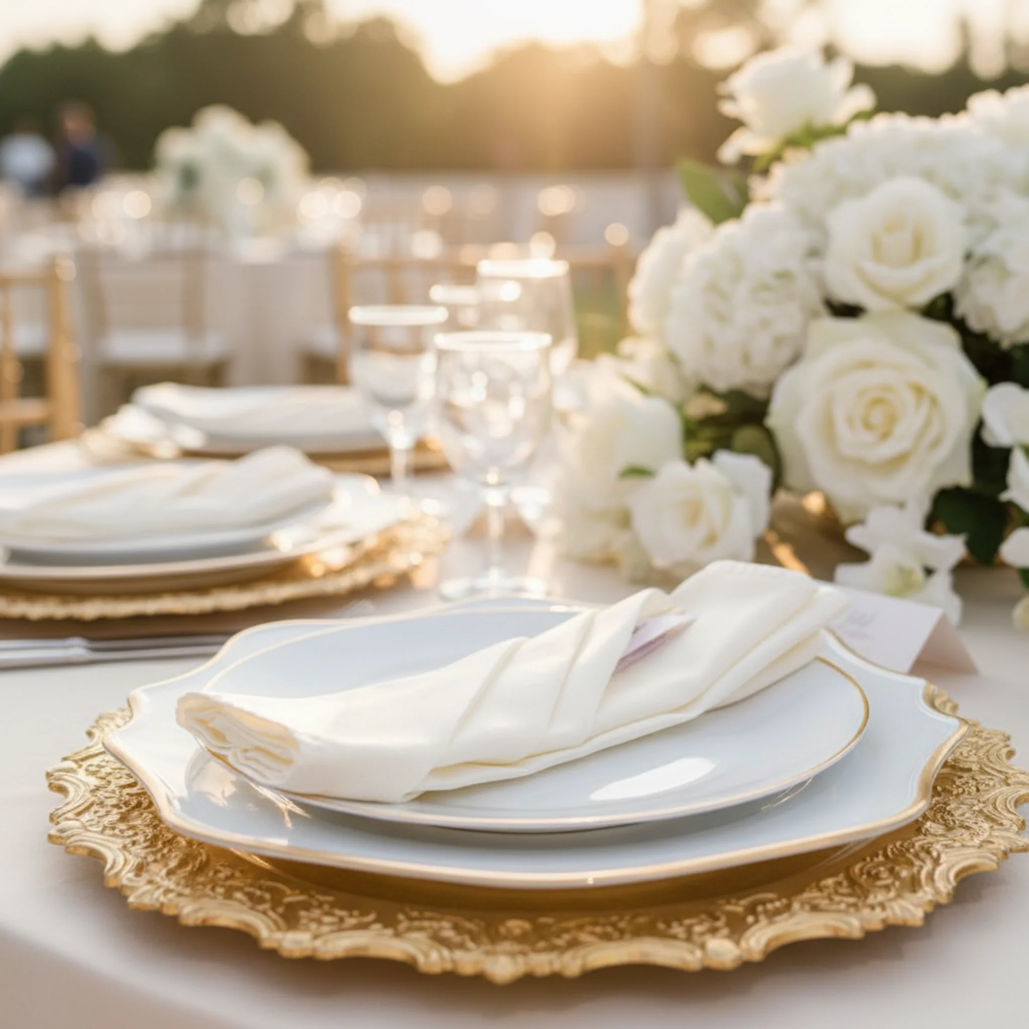Lamour Satin Napkin 20"x20" - Ivory - Image 6