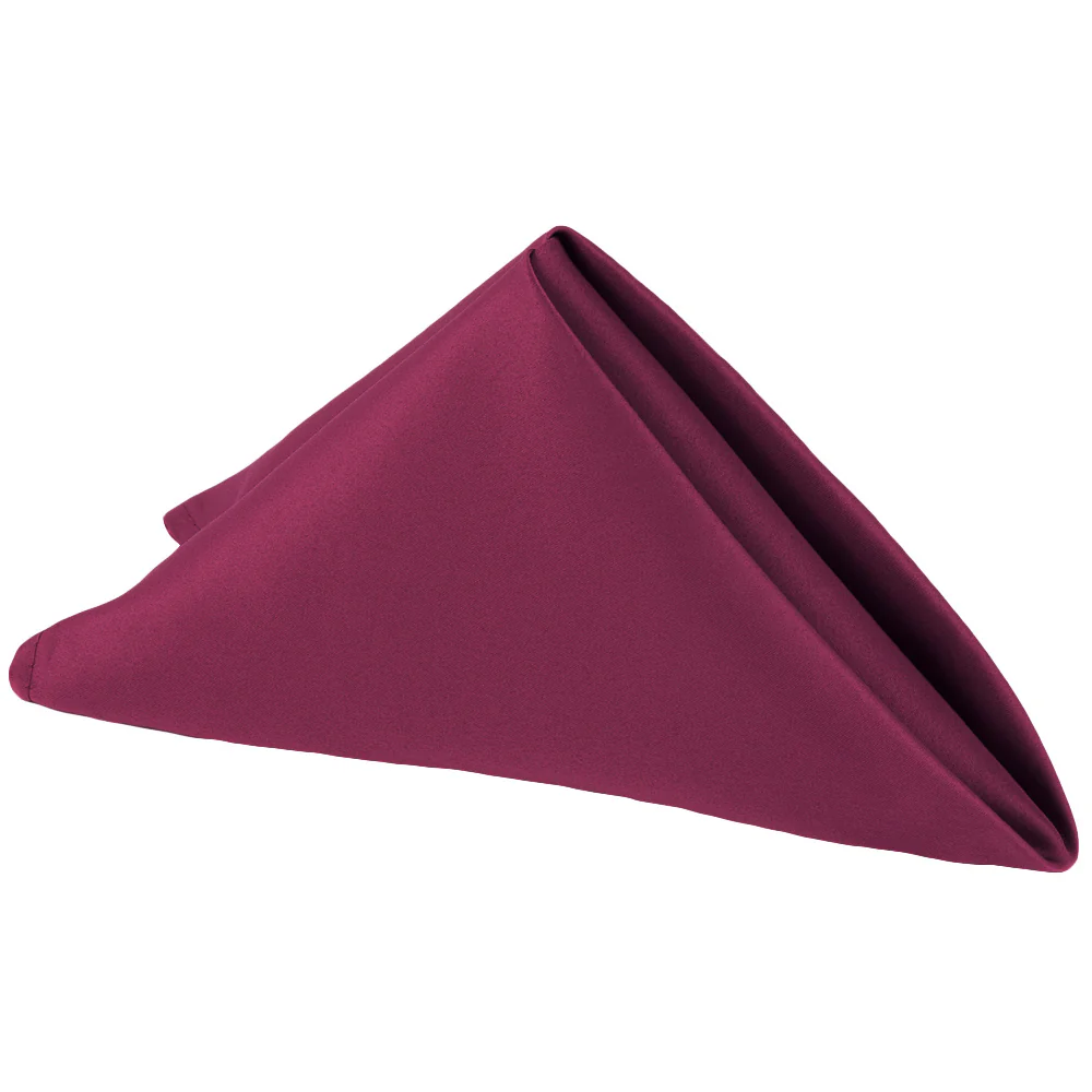 Lamour Satin Napkin 20"x20" - Mulberry