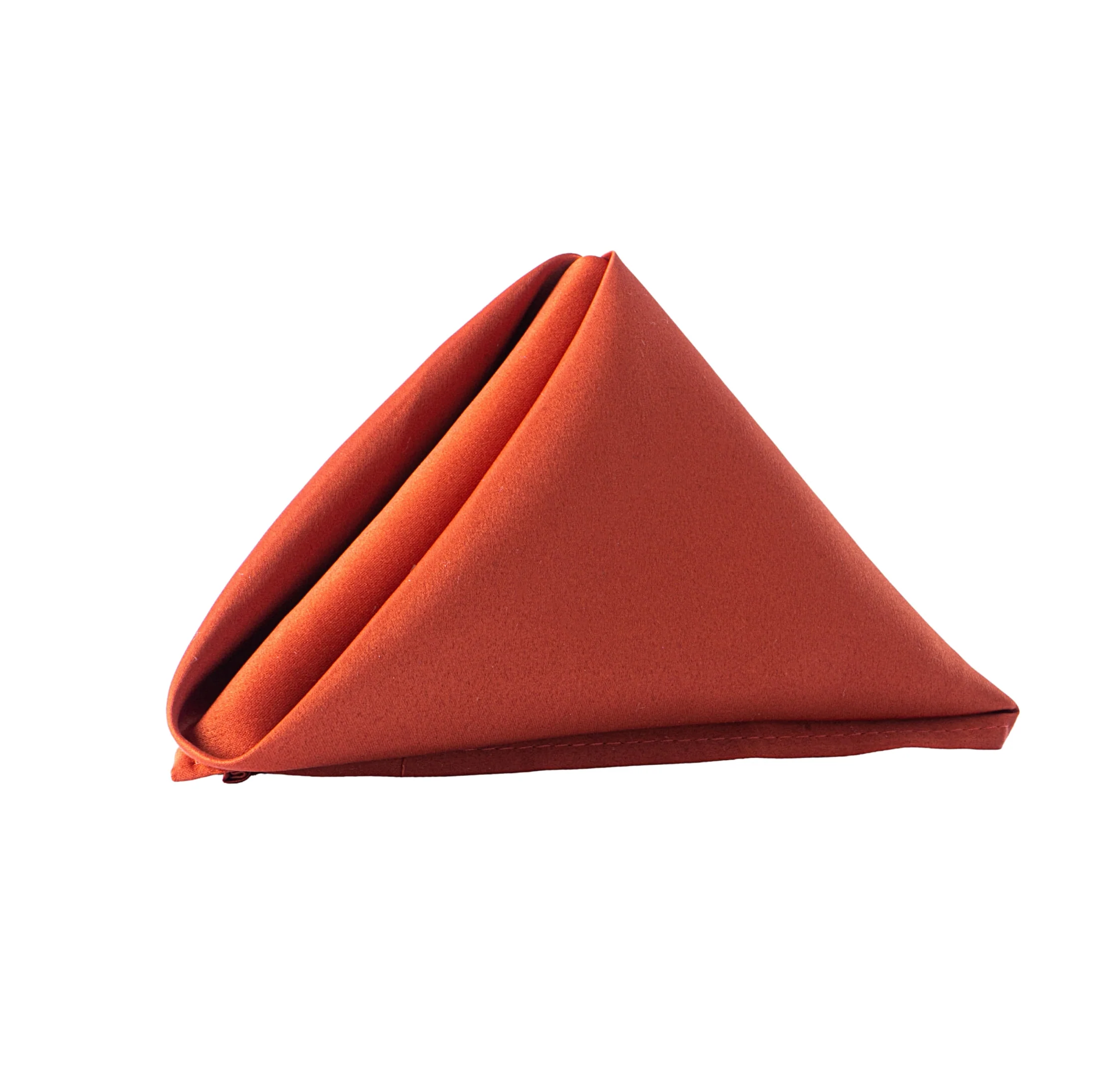 Lamour Satin Napkin 20"x20" - Rust