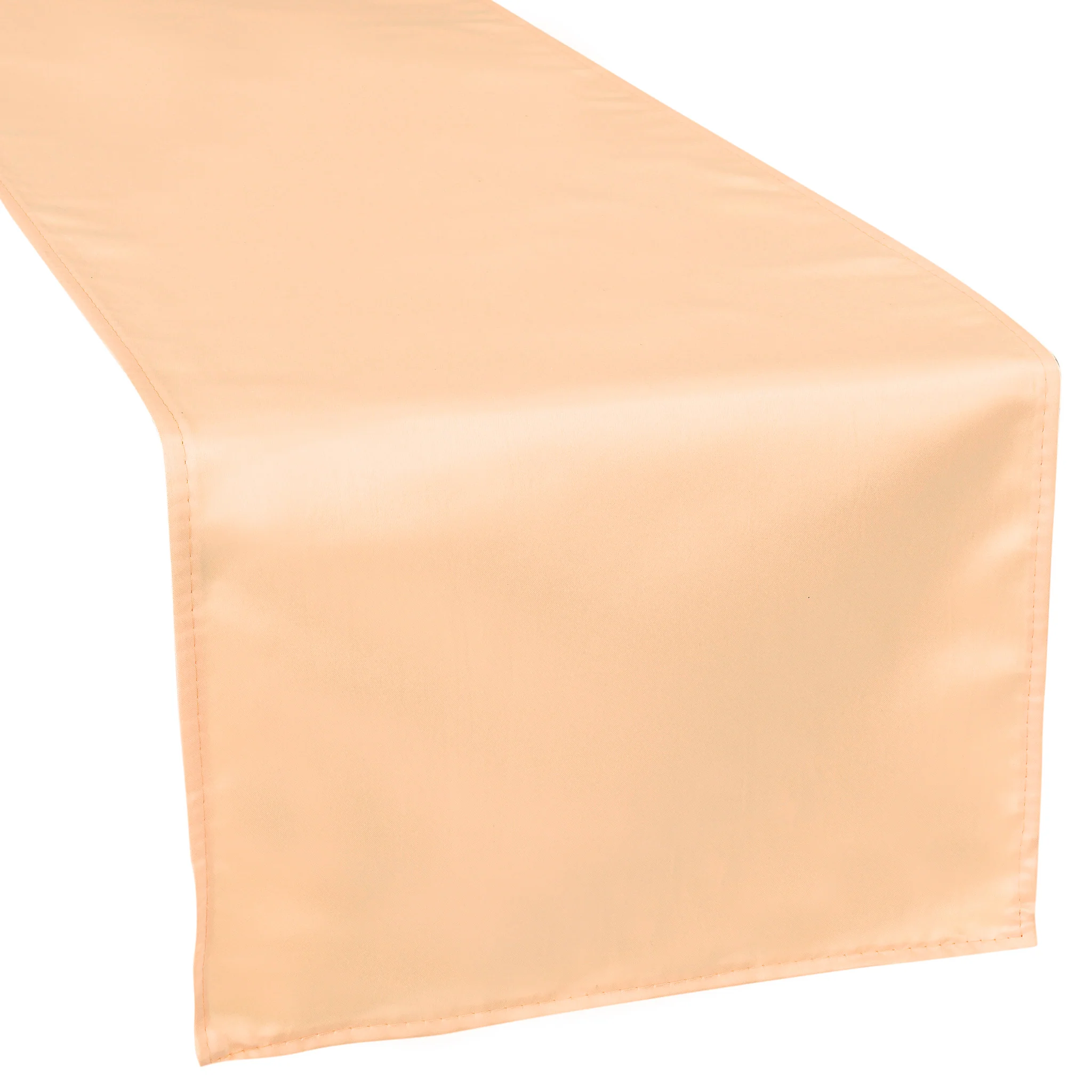 Lamour Satin Table Runner - Peach