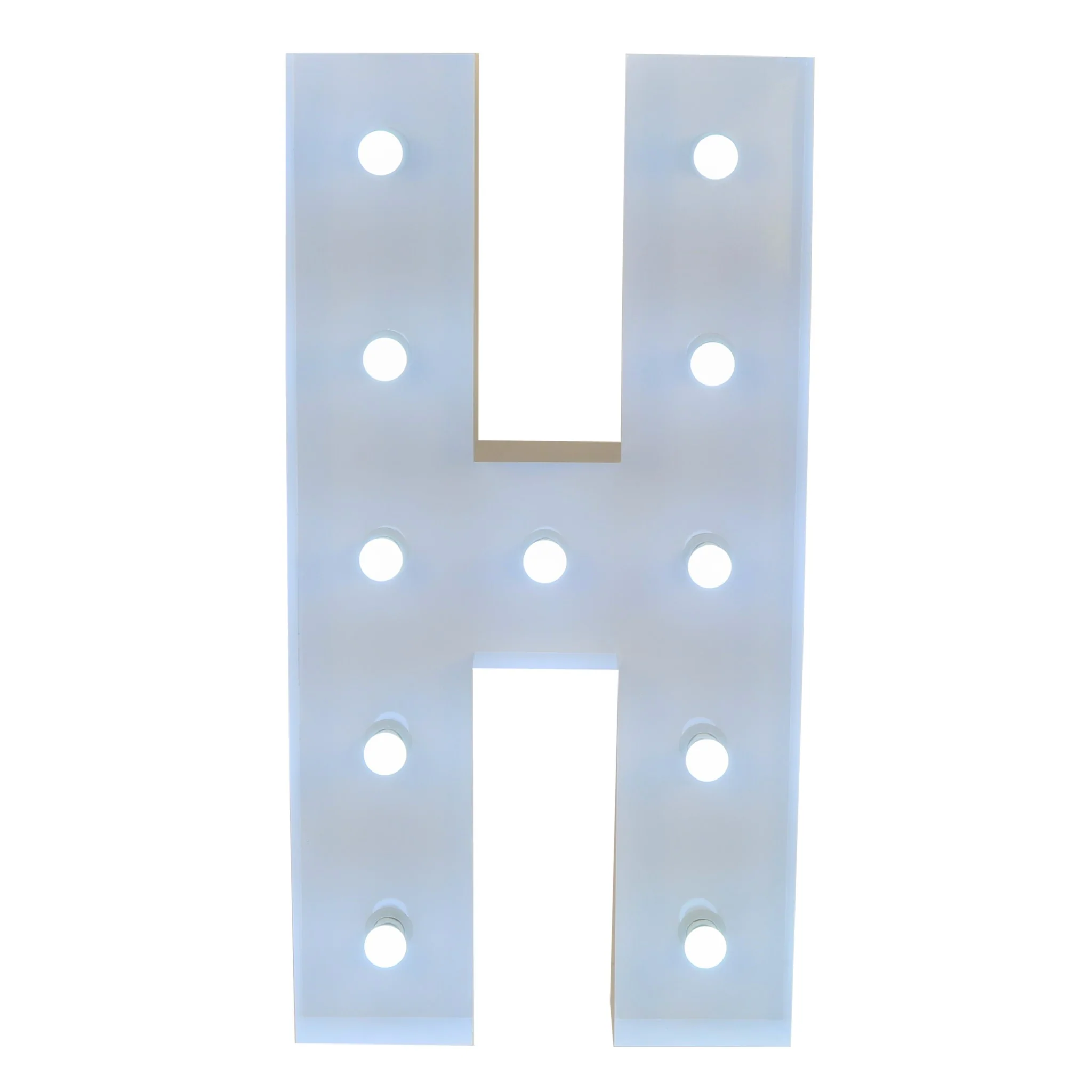 Large 4ft Tall LED Marquee Letter - H - Image 3