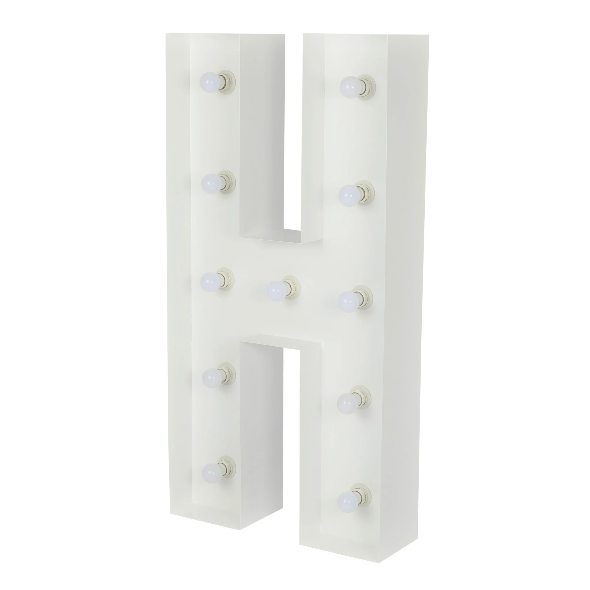 Large 4ft Tall LED Marquee Letter - H - Image 4
