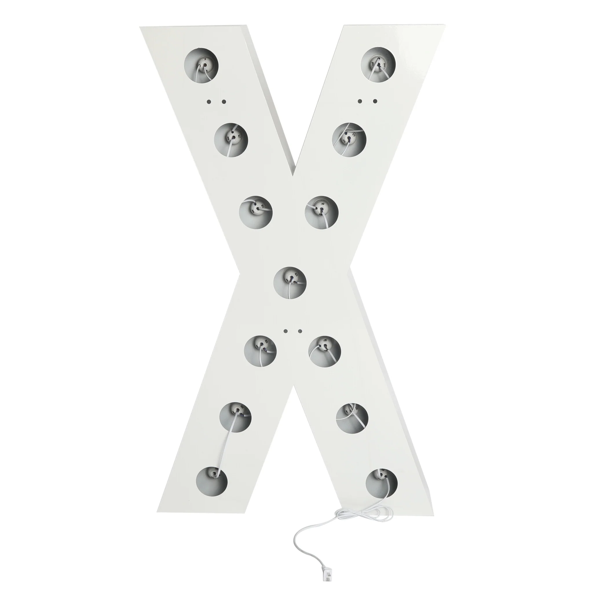 Large 4ft Tall LED Marquee Letter - X - Image 4