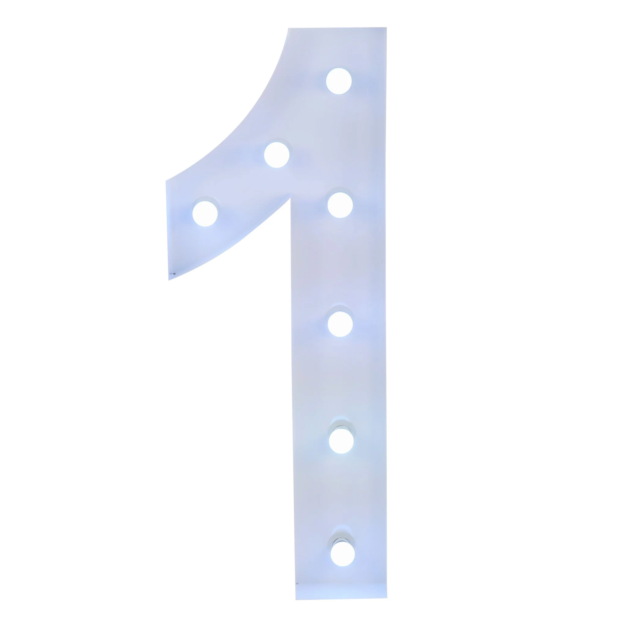 Large 4ft Tall LED Marquee Number - 1 - Image 5
