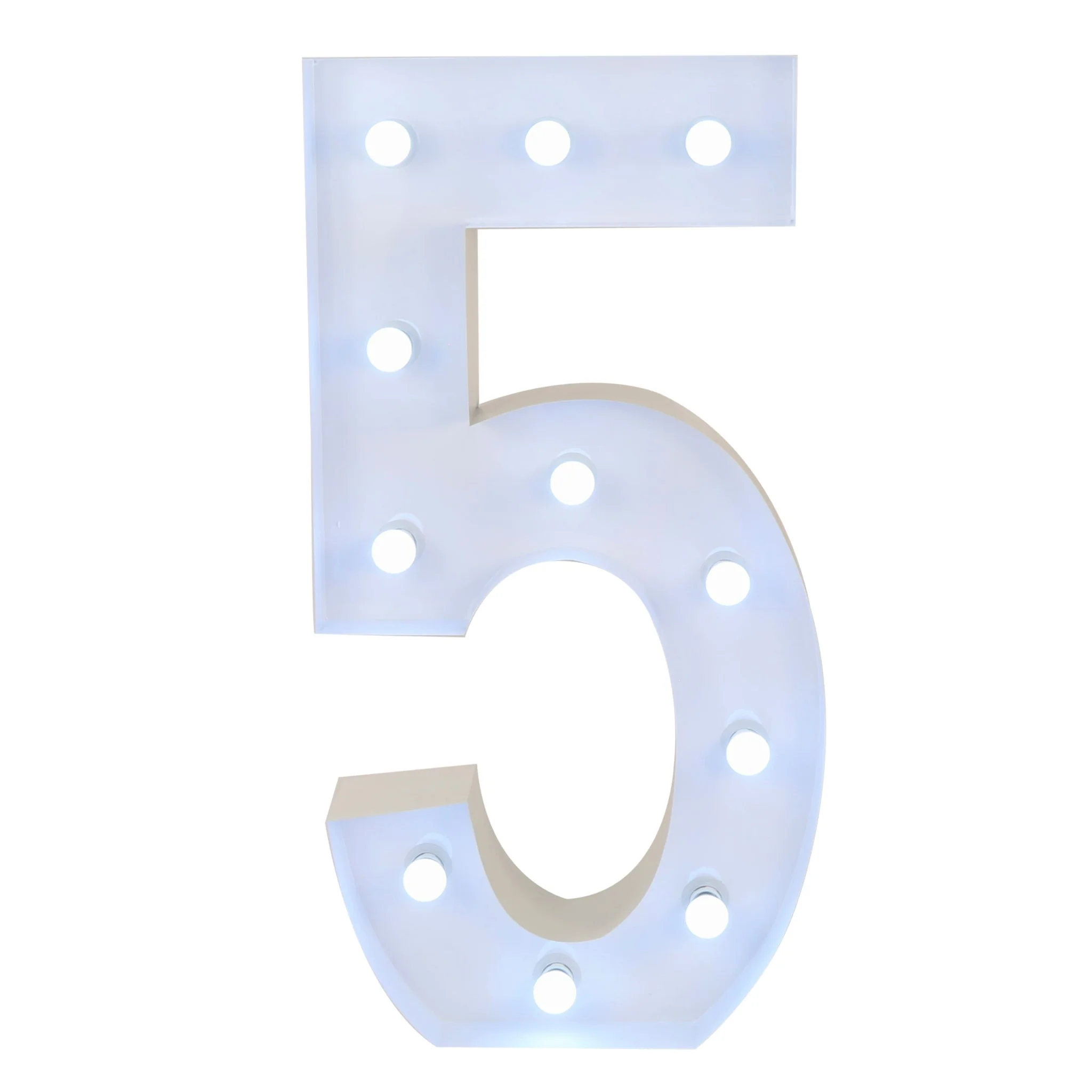 Large 4ft Tall LED Marquee Number - 5 - Image 4