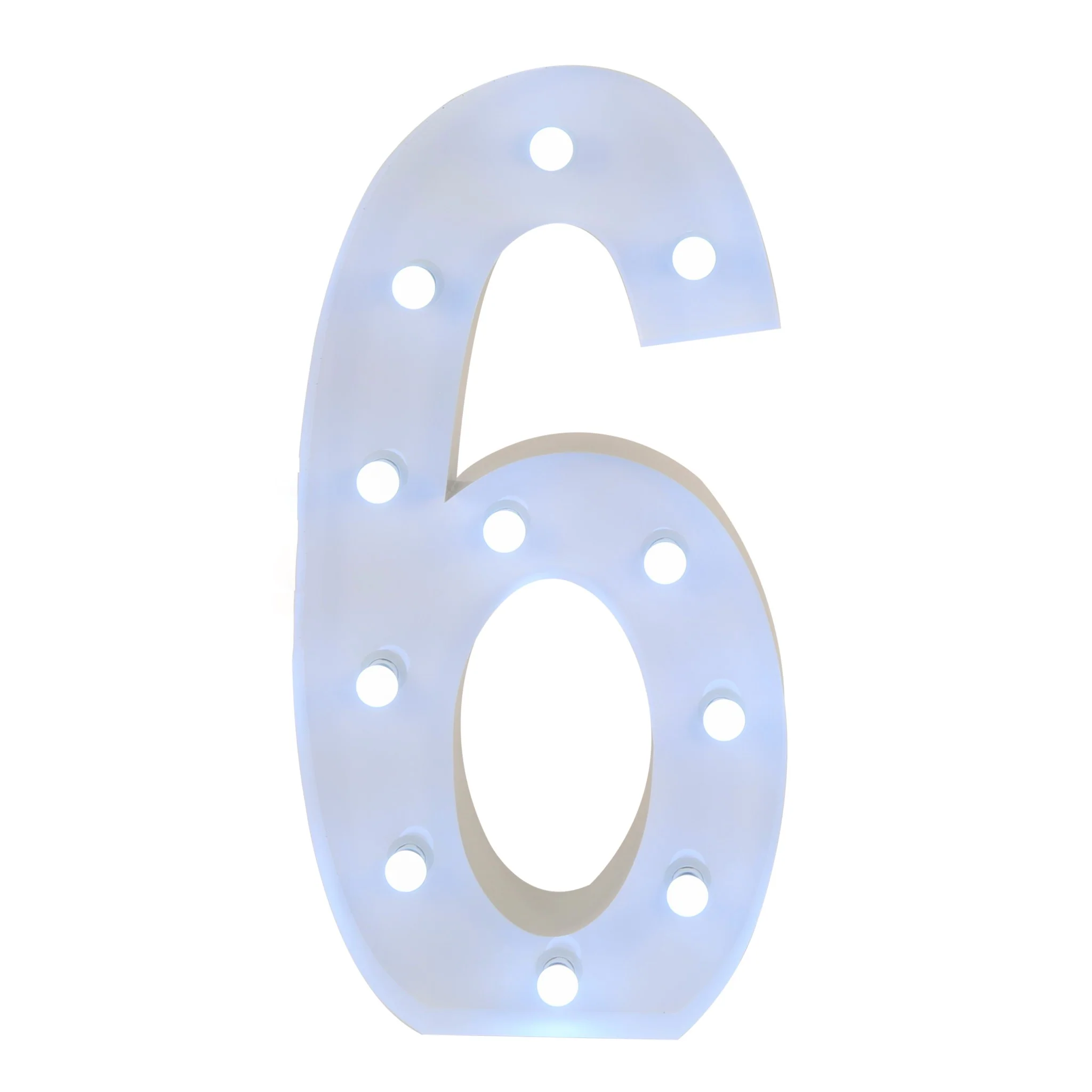 Large 4ft Tall LED Marquee Number - 6 - Image 3