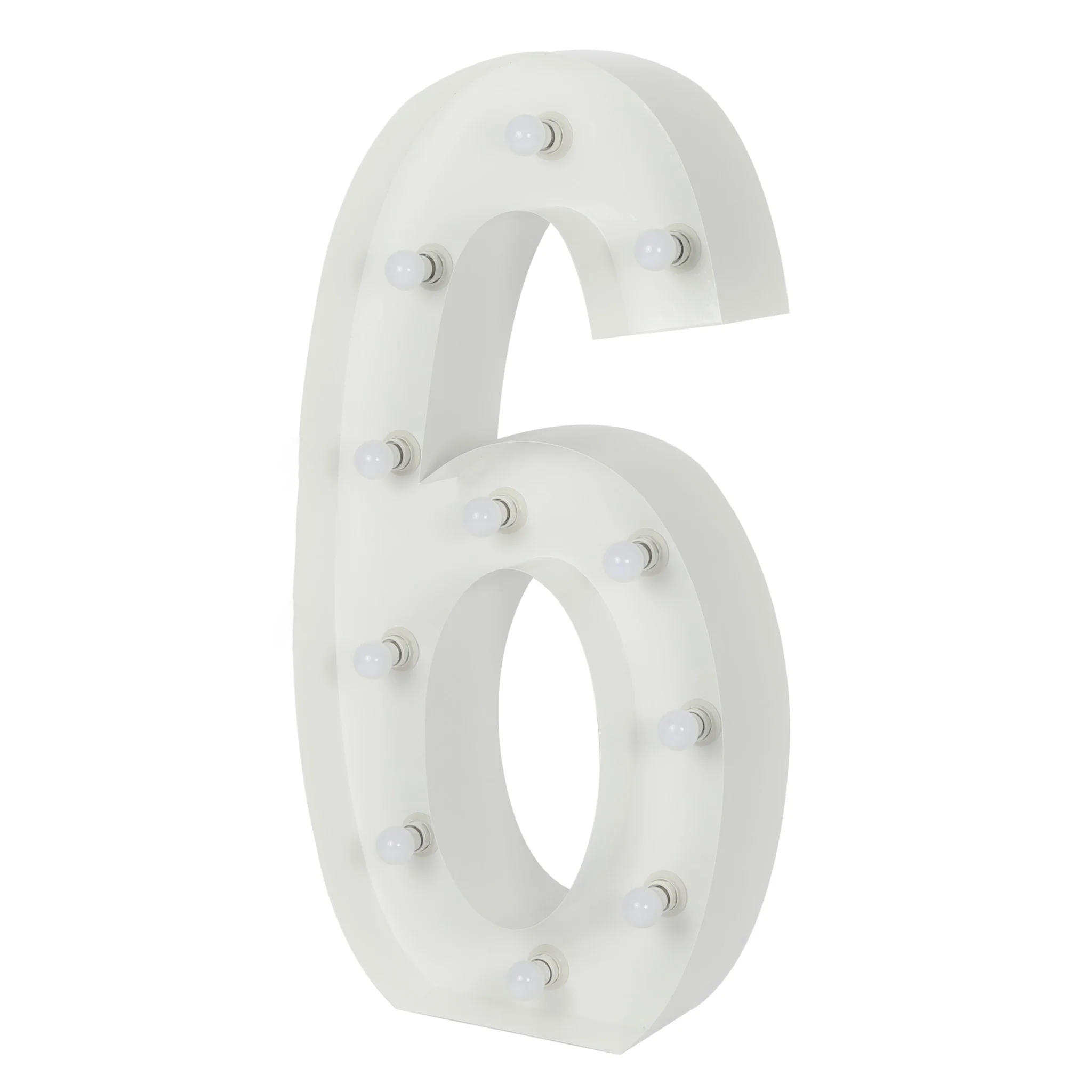 Large 4ft Tall LED Marquee Number - 6 - Image 4