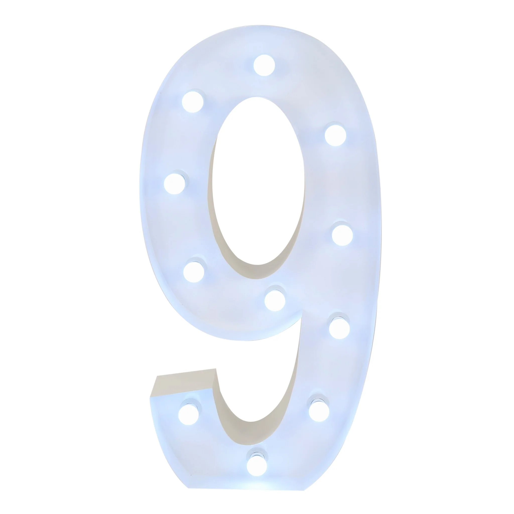 Large 4ft Tall LED Marquee Number - 9 - Image 3