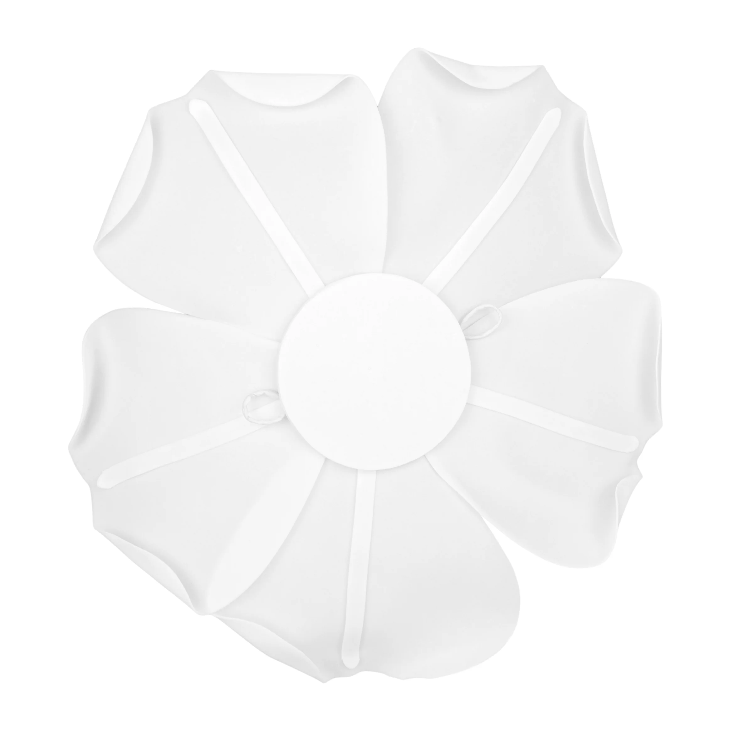 Large Foam Rose Wall Decor 40 cm - White - Image 2