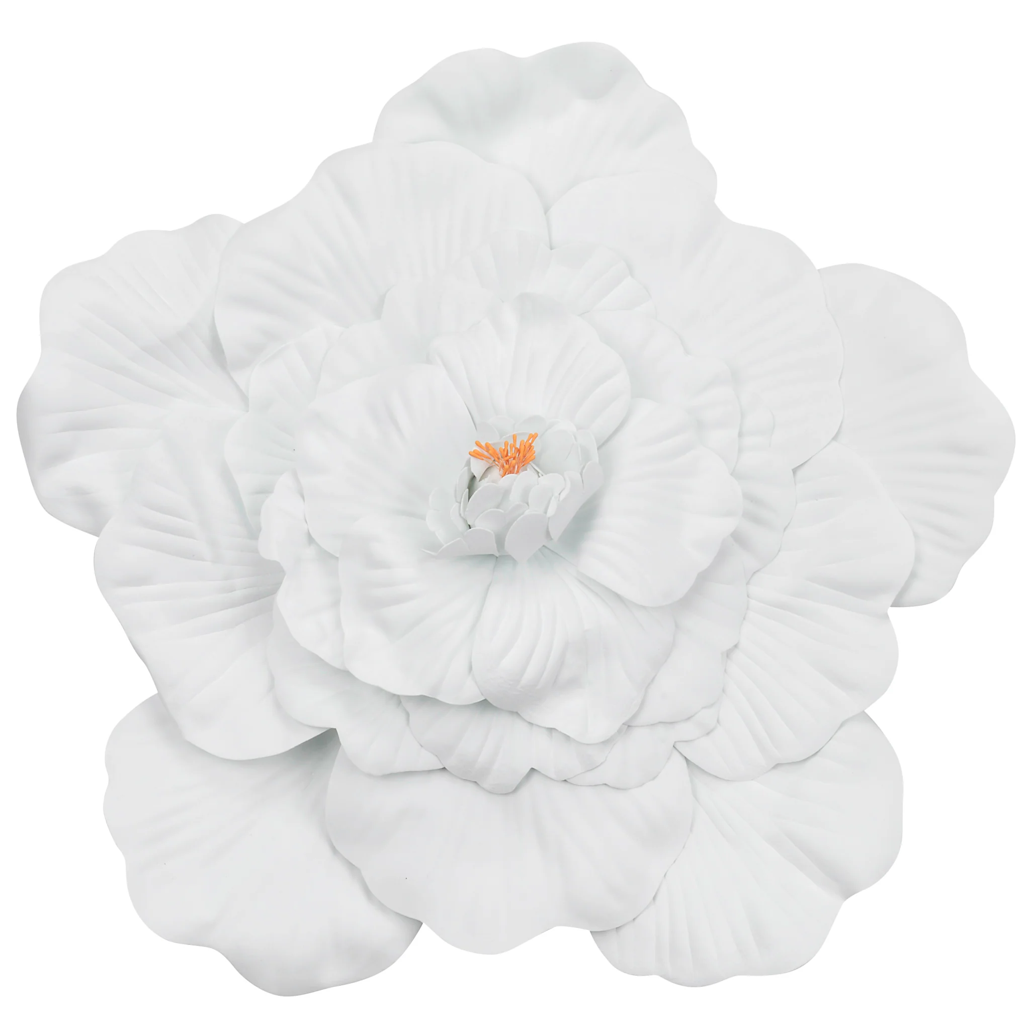 Large Foam Wedding Flower Wall Backdrop Decor 50 cm - White
