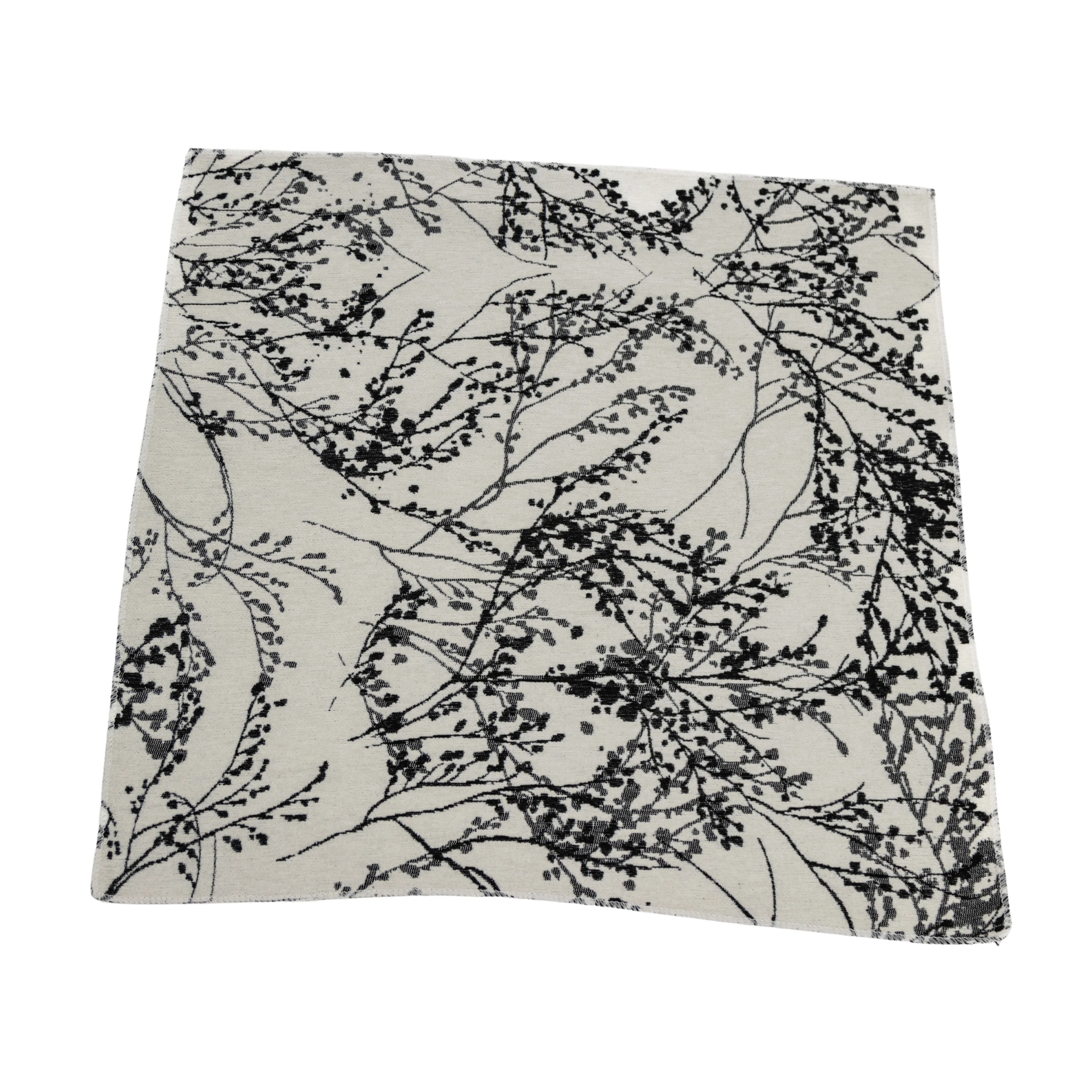 5 pcs/pk Leaf Branch Reversible Jacquard Napkin 20"x20" - Black - Image 7