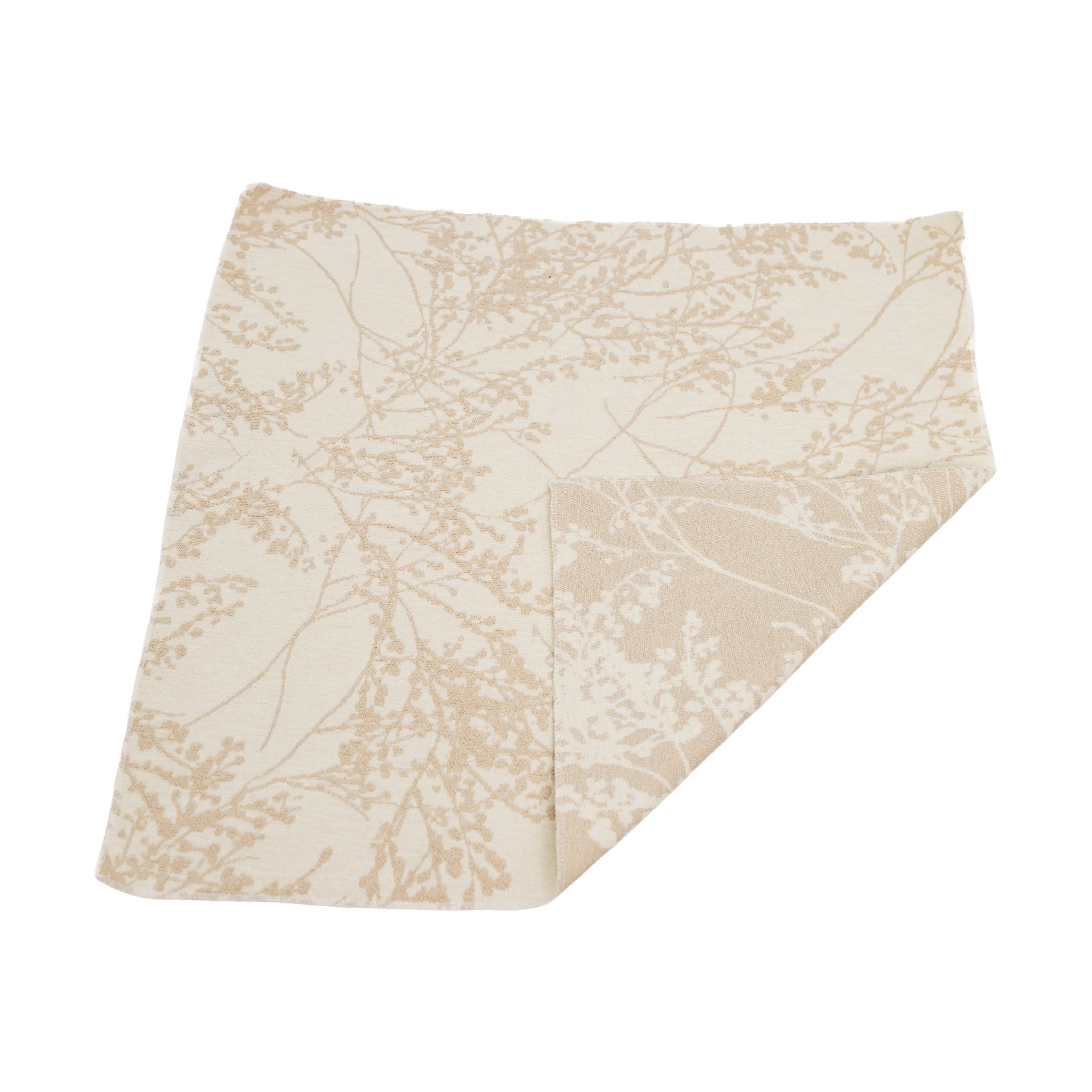 5 pcs/pk Leaf Branch Reversible Jacquard Napkin 20"x20" - Champagne - Image 6