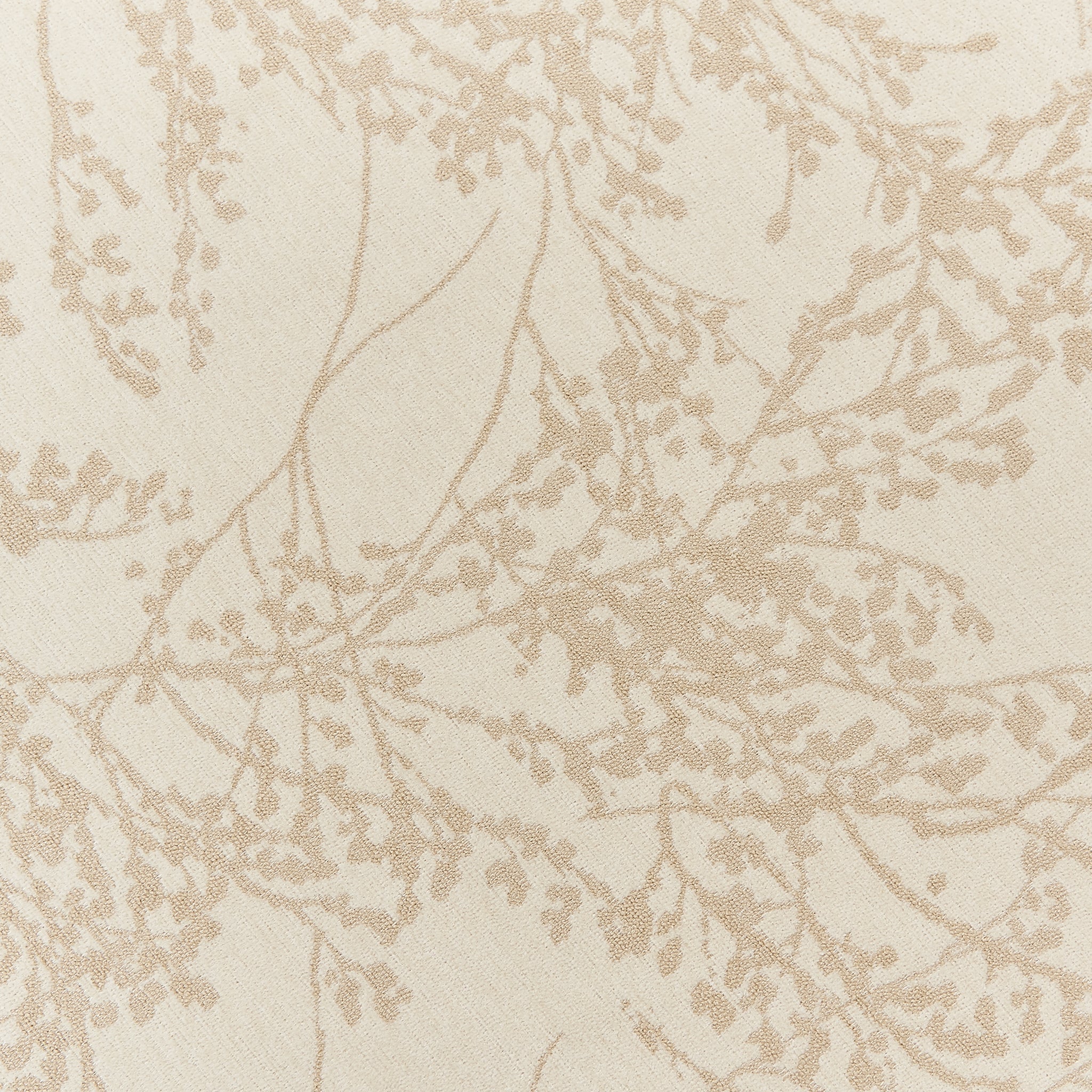 Leaf Branch Reversible Jacquard Tablecloth 90"x156" Rectangle  - Champagne - Image 5
