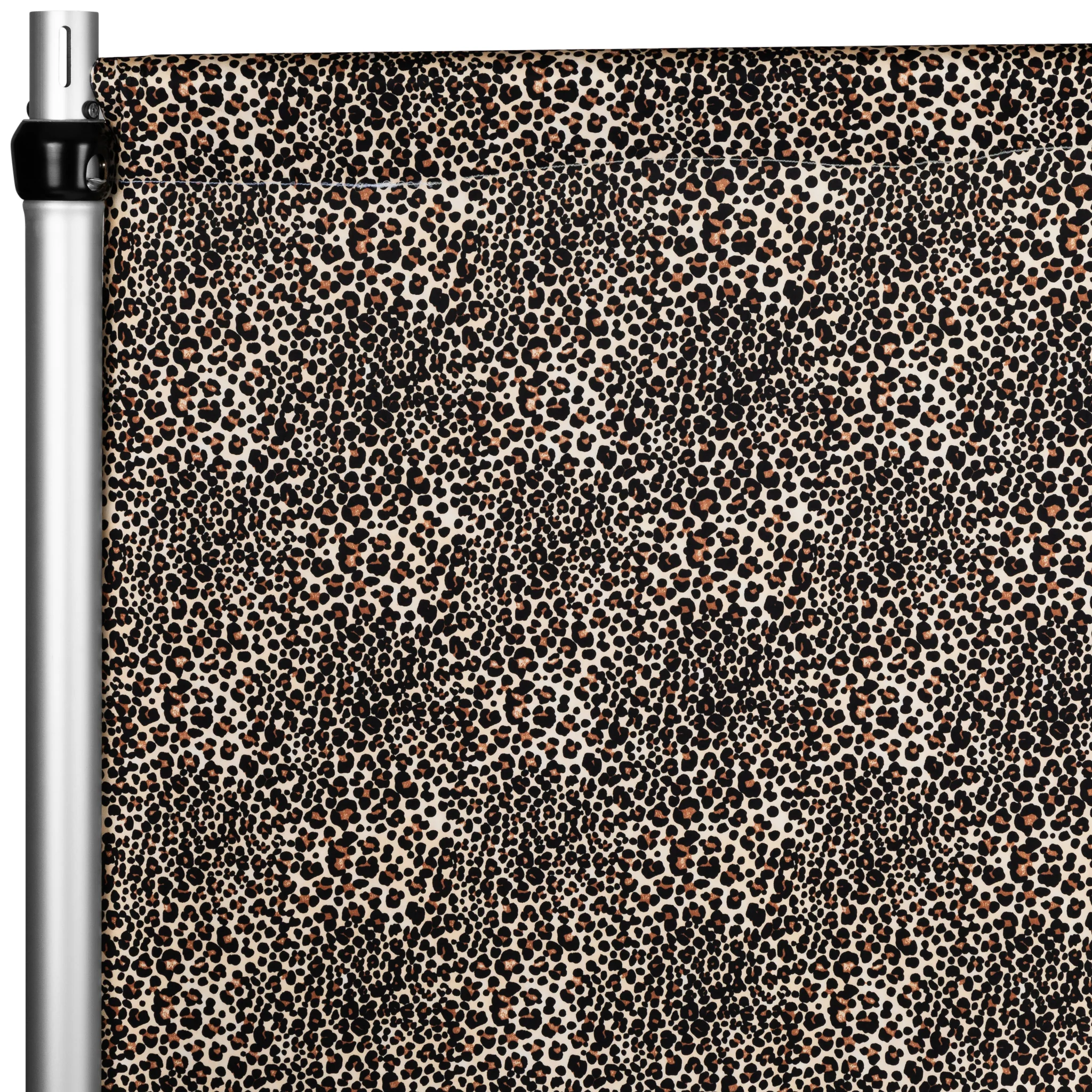 Leopard Animal Print Spandex 4-way Stretch Drape Curtain 12ft H x 60" W