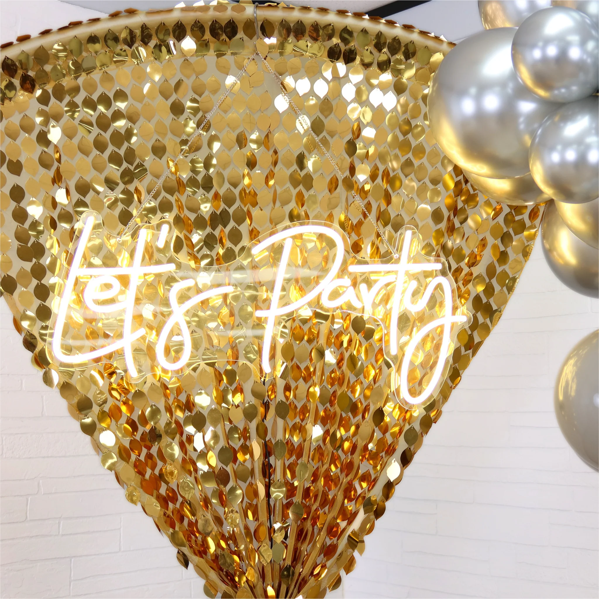 Lets Party Neon Sign 73 cm x 29 cm - Image 3