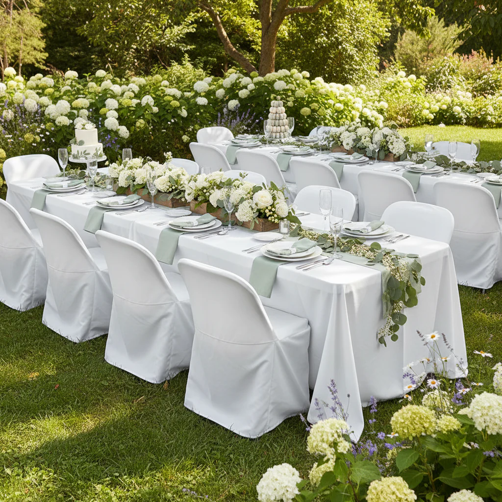 LIFETIME Folding Chair Cover - White - Image 3