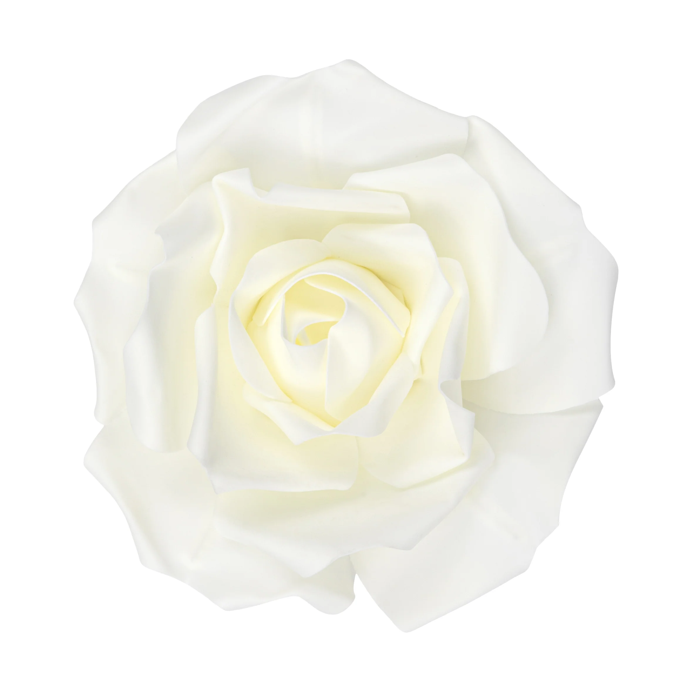LED Lighted Large Foam Rose Wall  Decor 30 cm - Ivory - Image 3