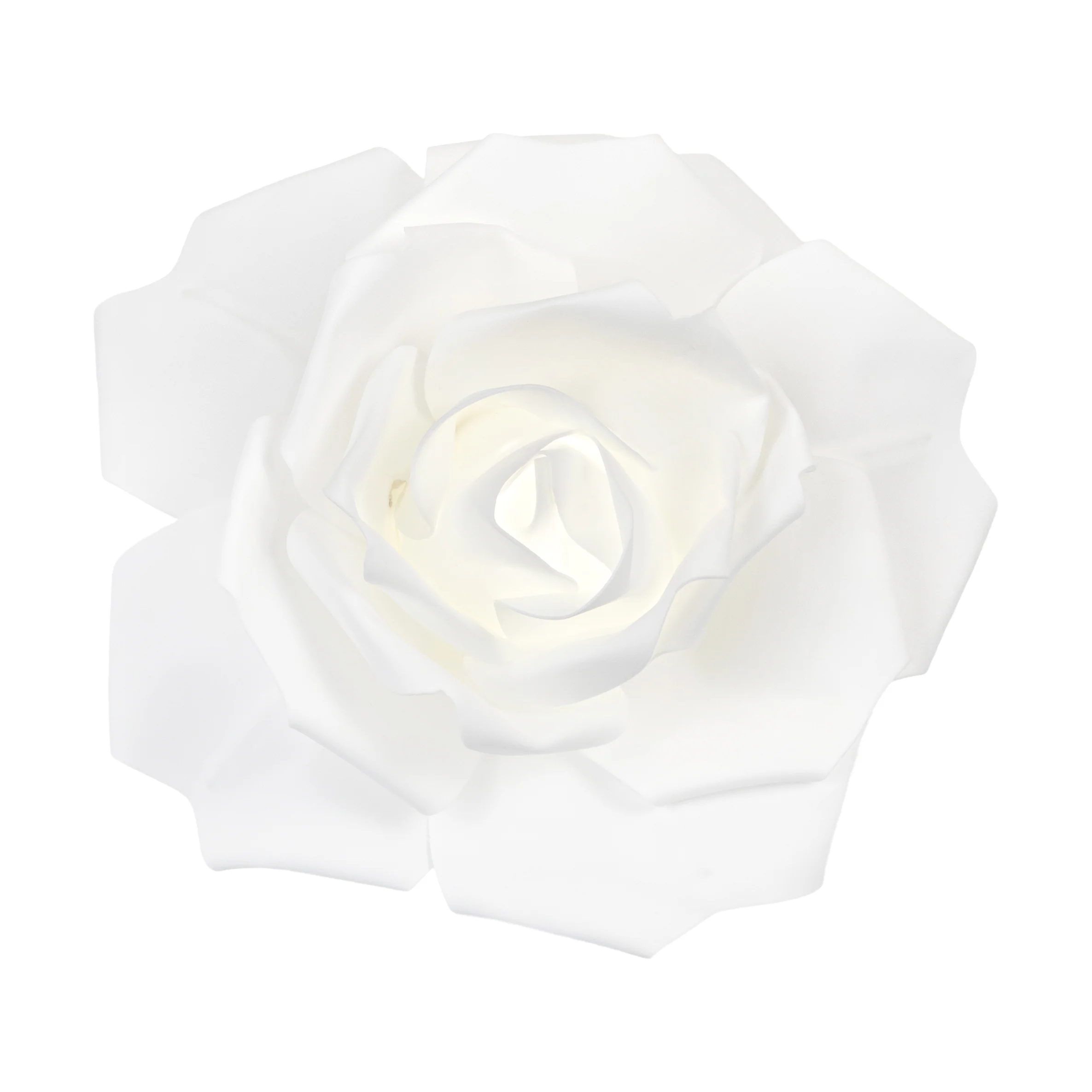 LED Lighted Large Foam Rose Wall  Decor 30 cm - White