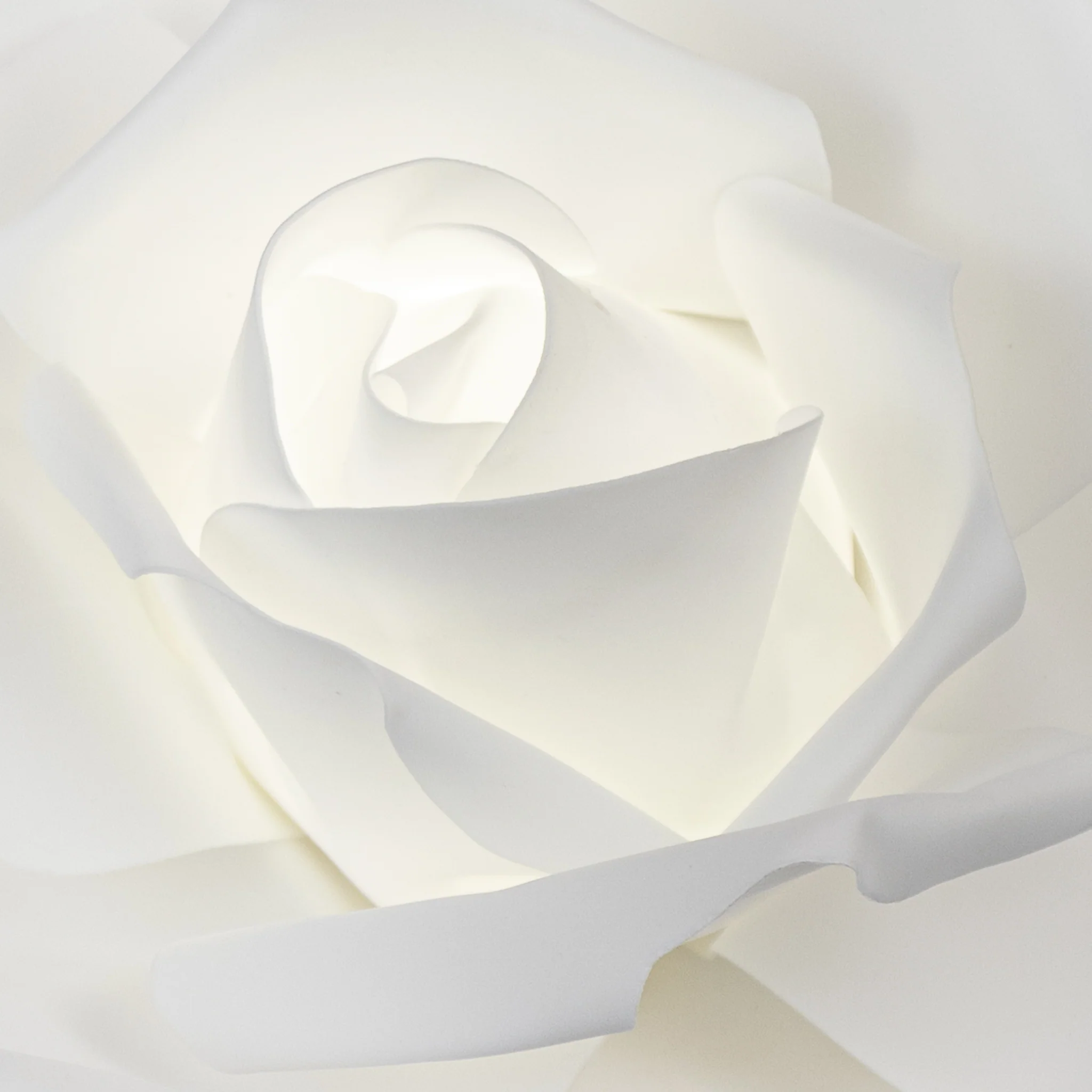 LED Lighted Large Foam Rose Wall  Decor 30 cm - White - Image 2
