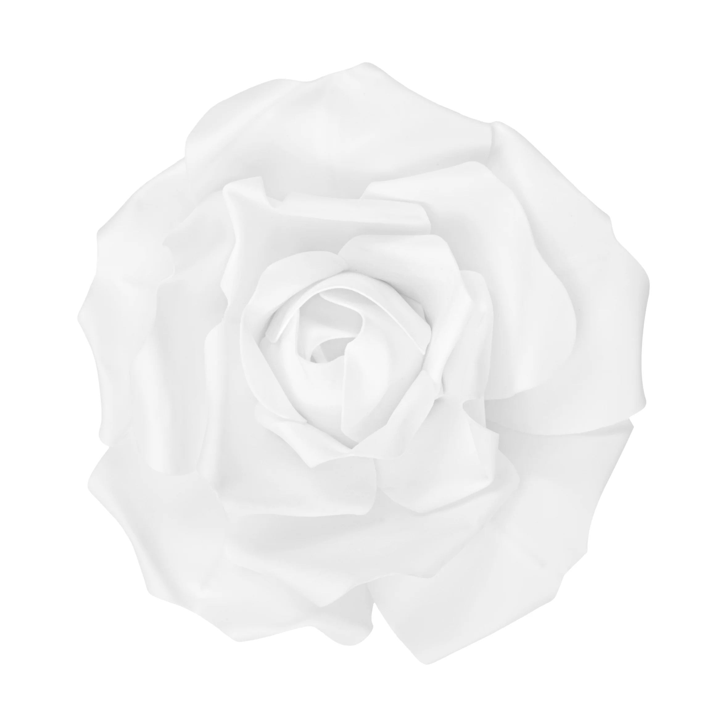 LED Lighted Large Foam Rose Wall  Decor 30 cm - White - Image 3