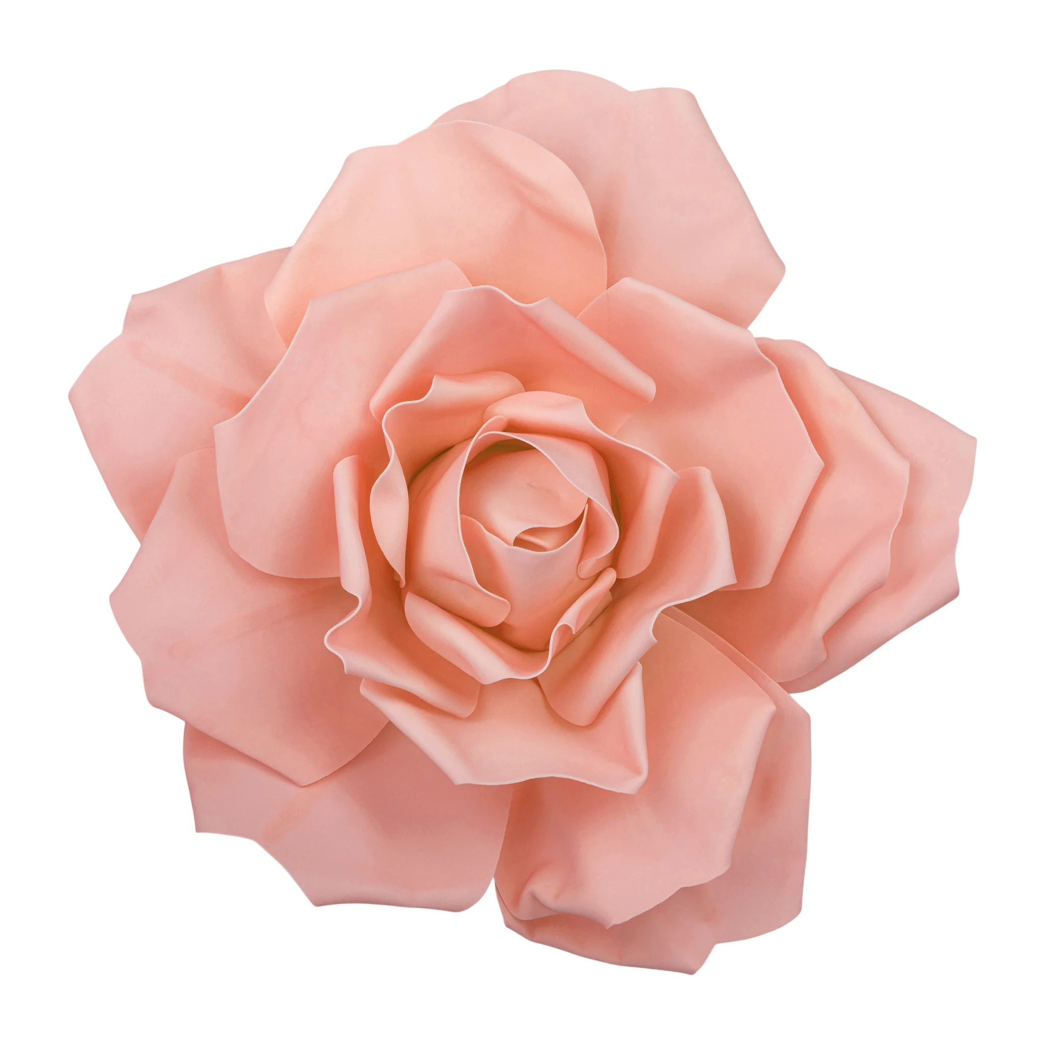 LED Lighted Large Foam Rose Wall  Decor 40 cm - Blush - Image 3