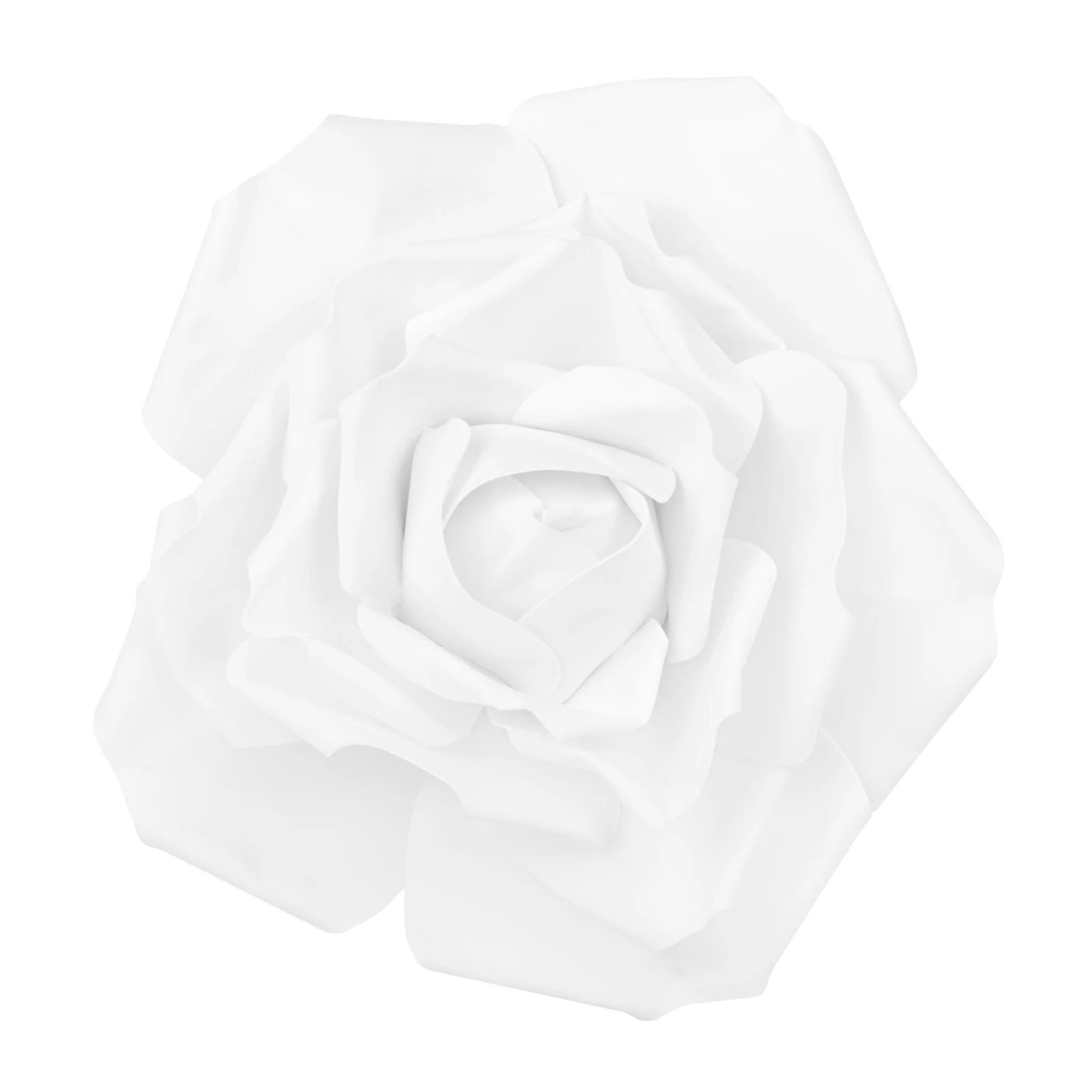 LED Lighted Large Foam Rose Wall  Decor 40 cm - White - Image 3