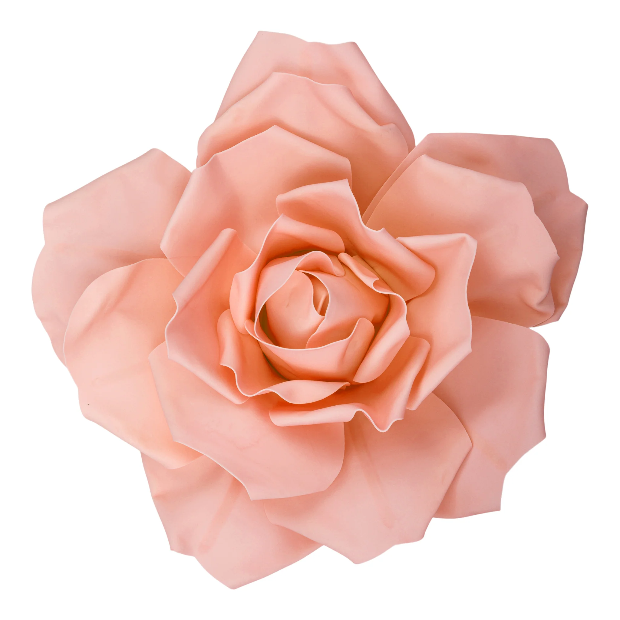 LED Lighted Large Foam Rose Wall  Decor 50 cm - Blush - Image 3
