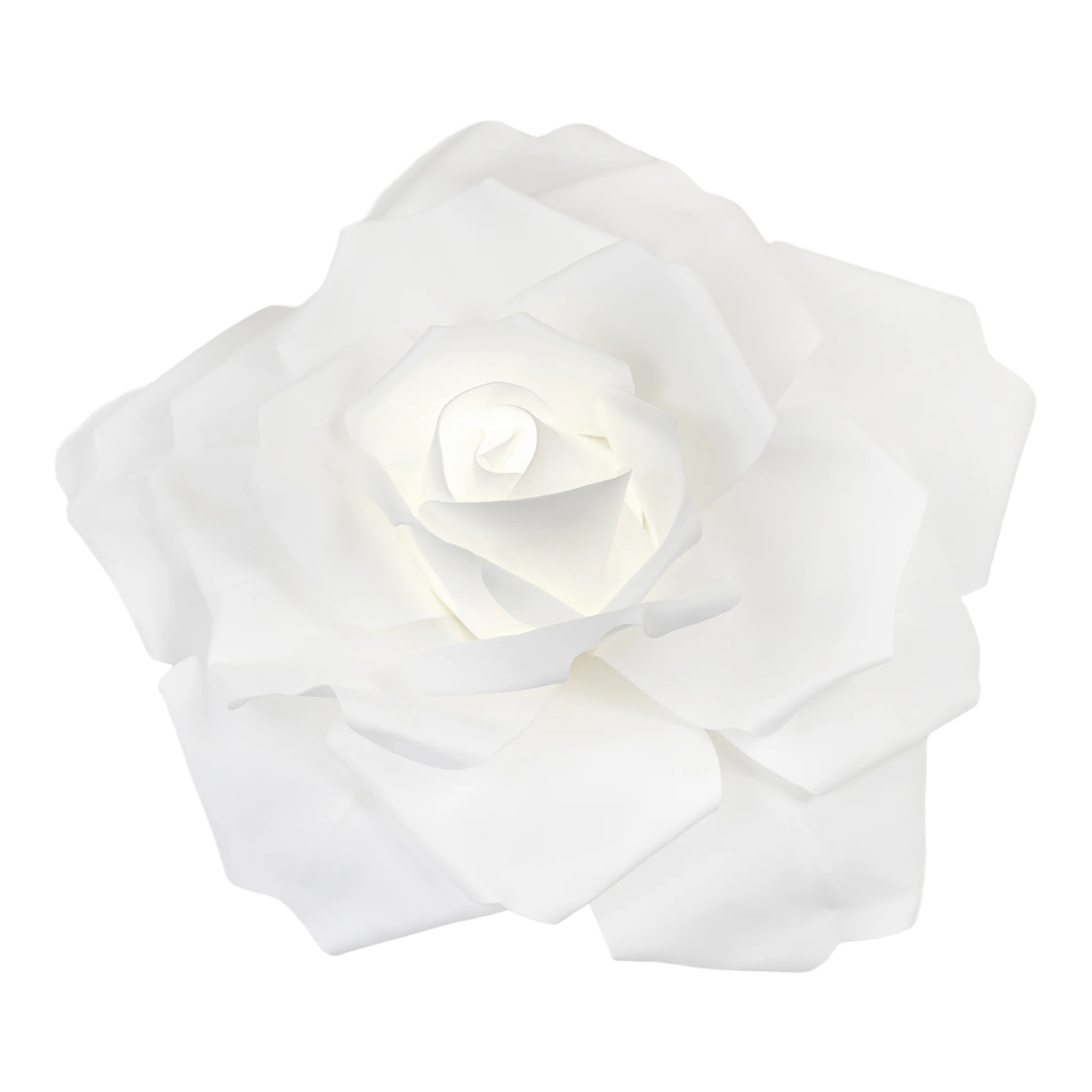 LED Lighted Large Foam Rose Wall  Decor 50 cm - White