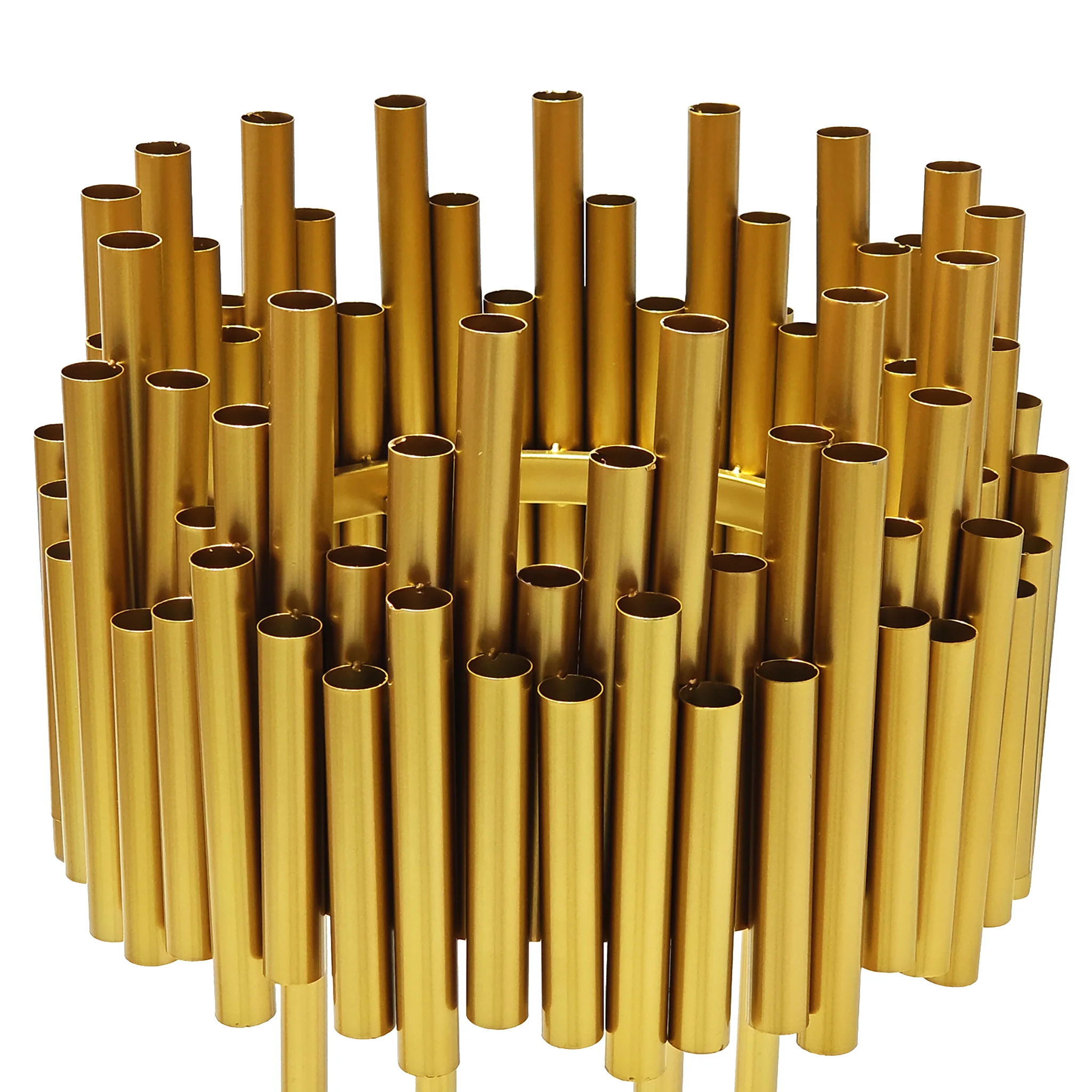 Luxe Drum Table Centerpiece Stand - Gold - Image 2