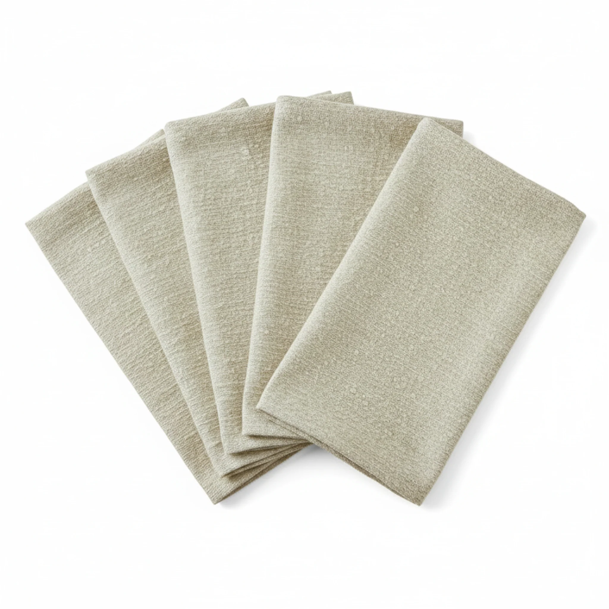 5 pcs/pk Luxury Boucle 20"x20" Linen Napkin - Beige