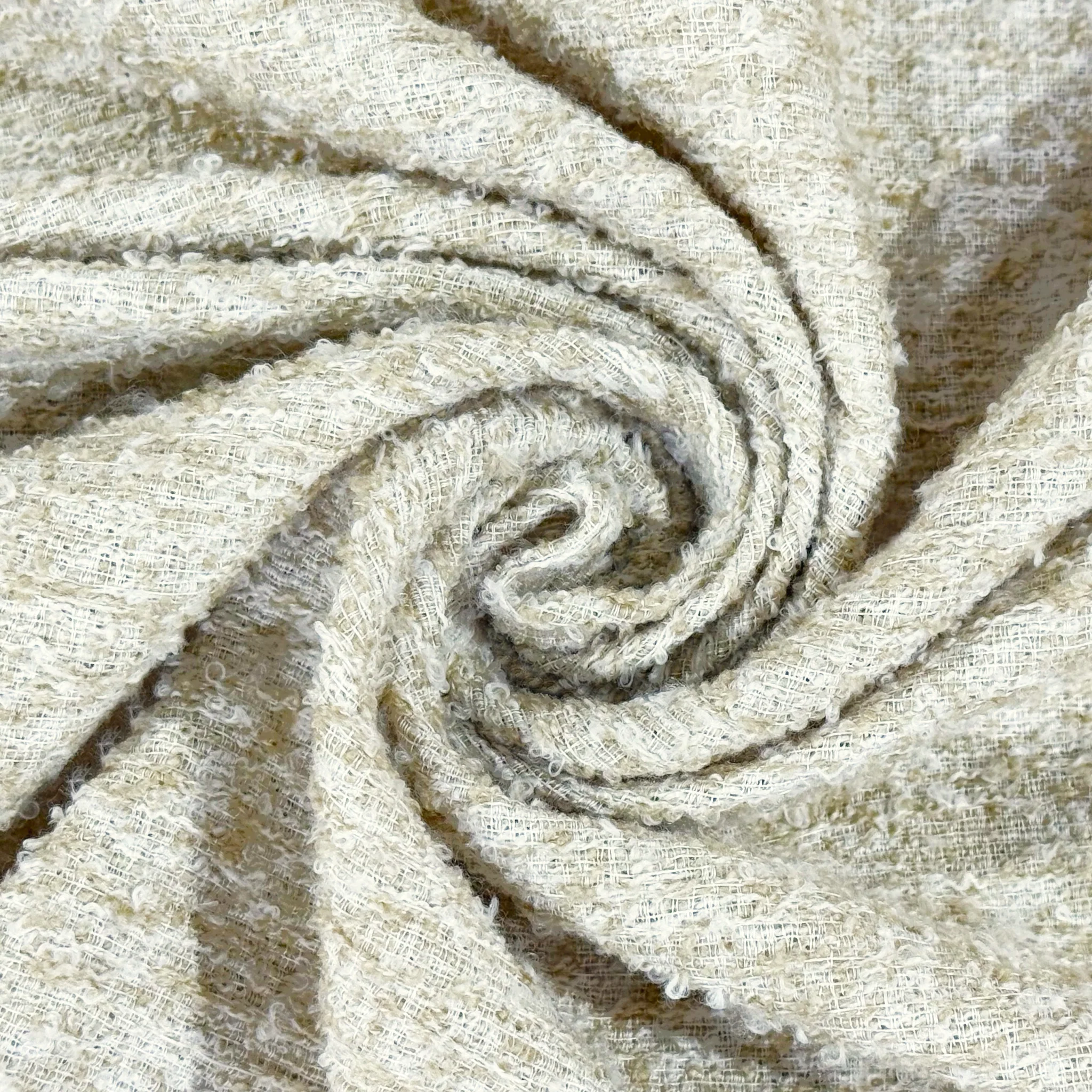 5 pcs/pk Luxury Boucle 20"x20" Linen Napkin - Beige - Image 8