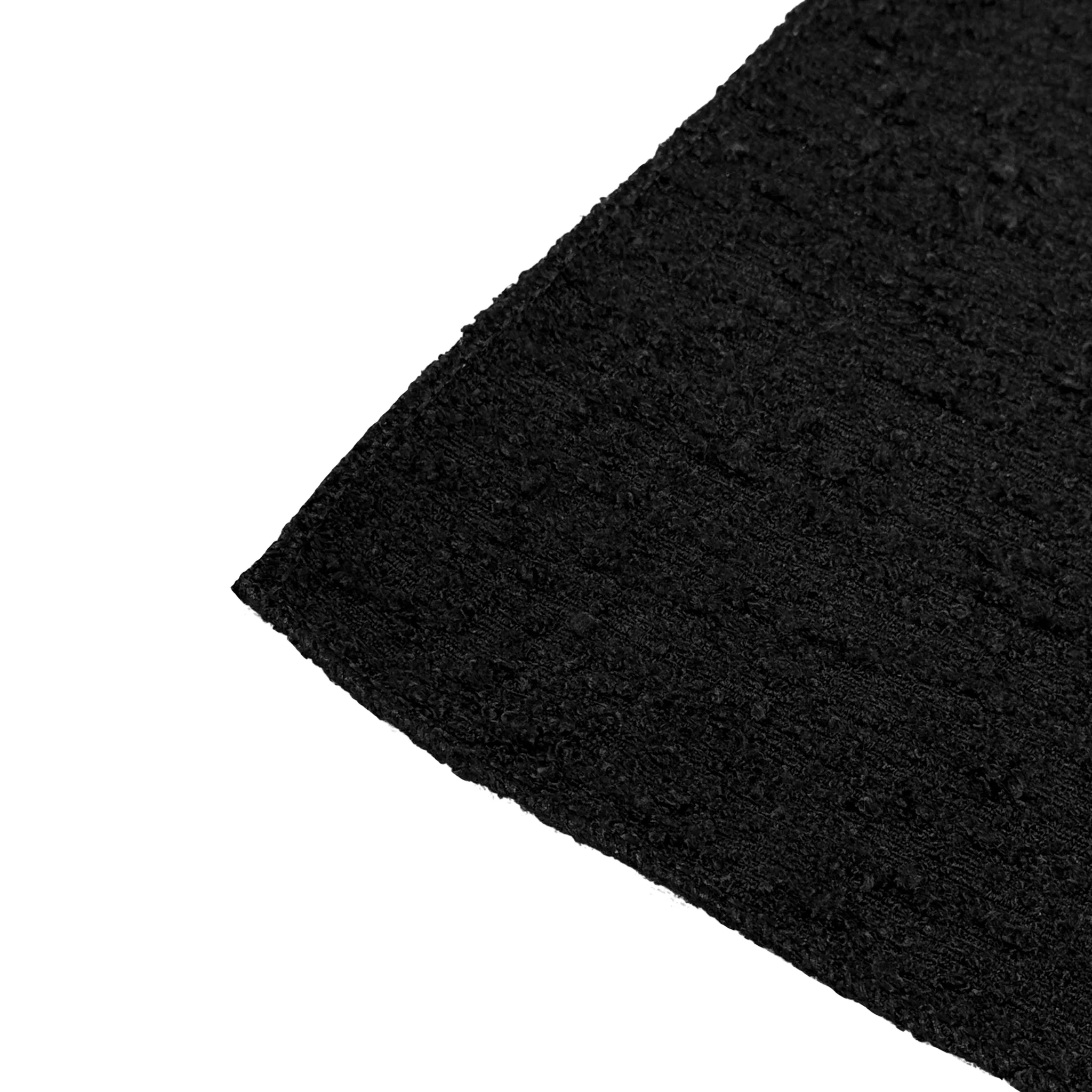 5 pcs/pk Luxury Boucle 20"x20" Linen Napkin - Black - Image 5