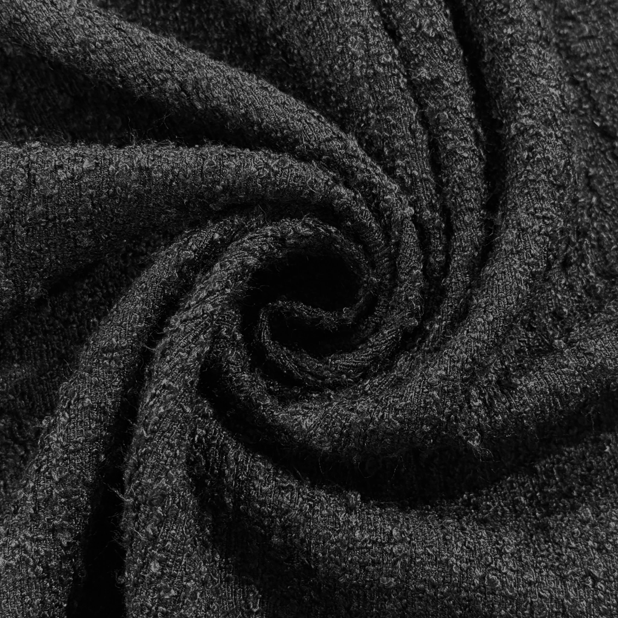 5 pcs/pk Luxury Boucle 20"x20" Linen Napkin - Black - Image 8