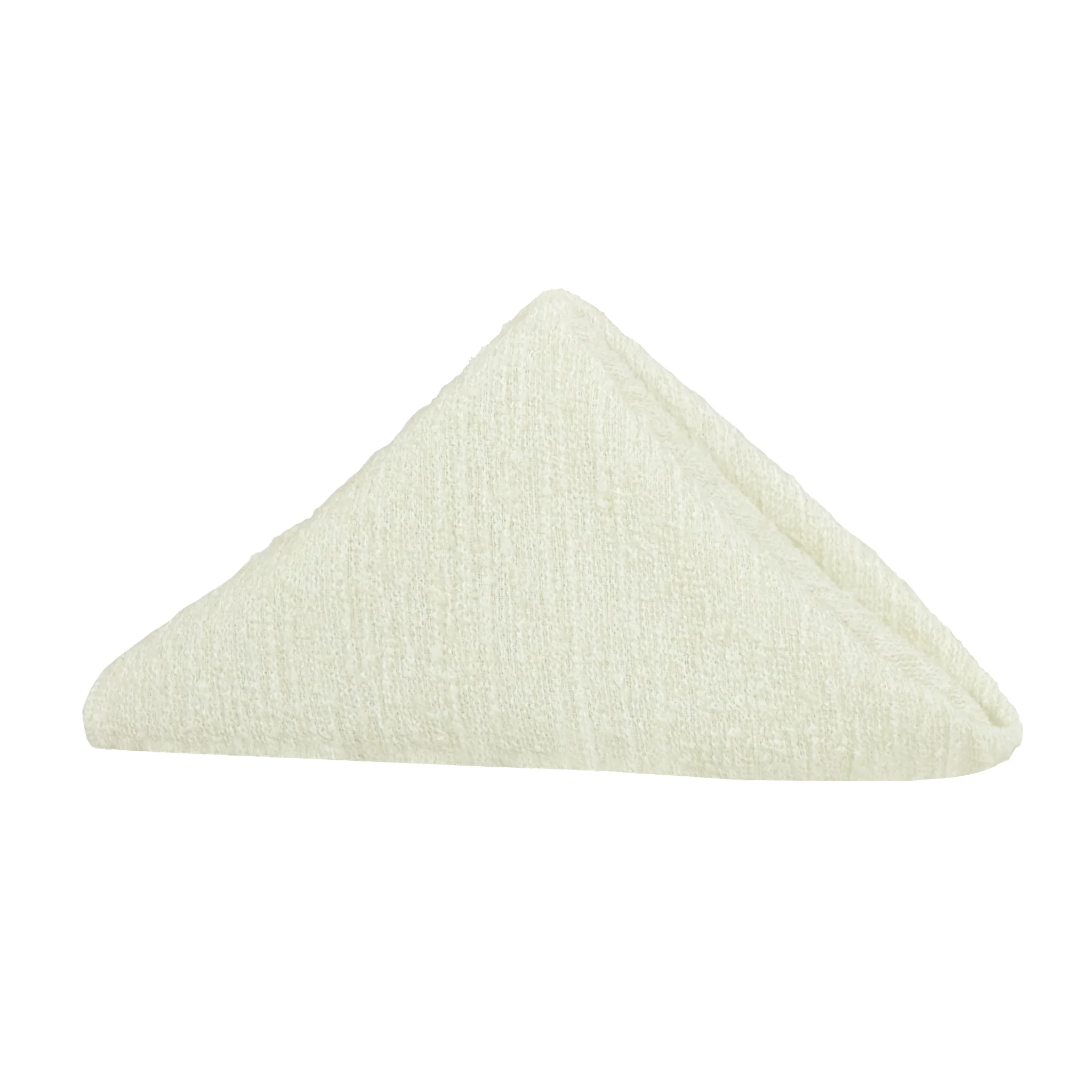 5 pcs/pk Luxury Boucle 20"x20" Linen Napkin - Ivory - Image 3