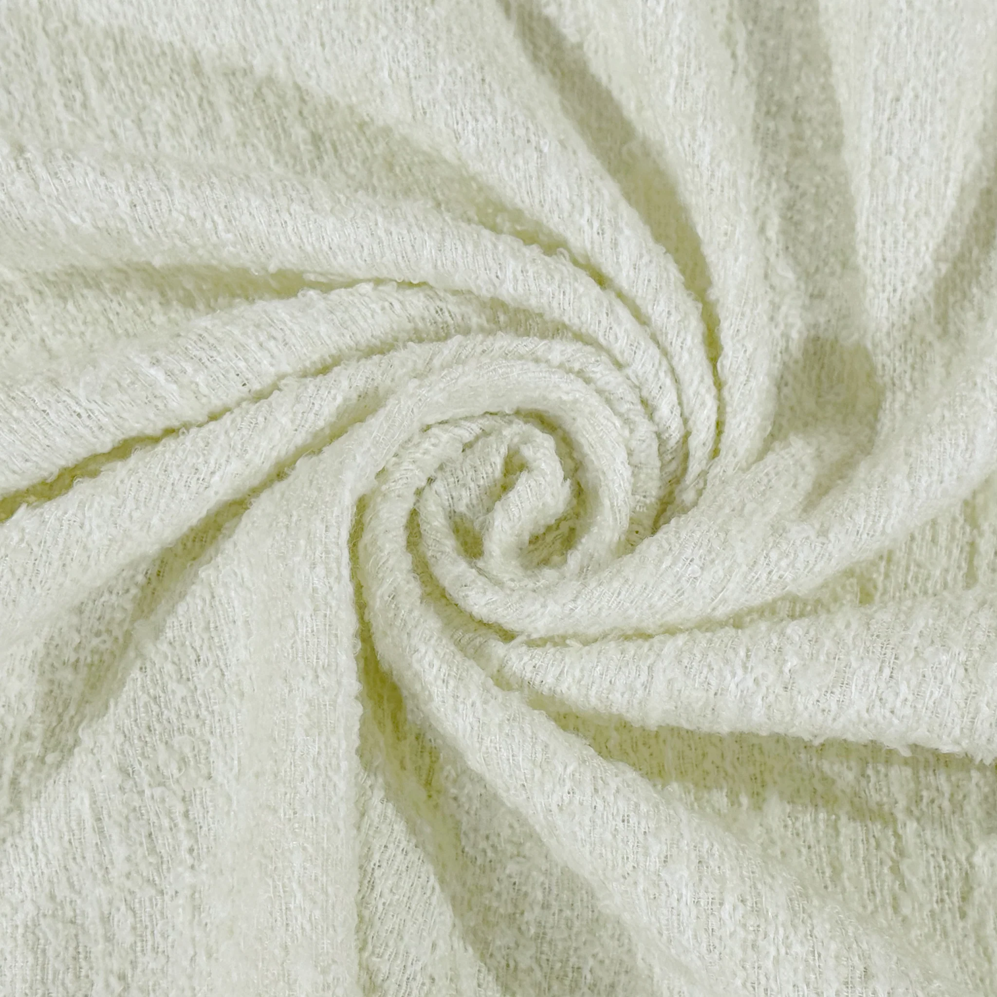 5 pcs/pk Luxury Boucle 20"x20" Linen Napkin - Ivory - Image 8