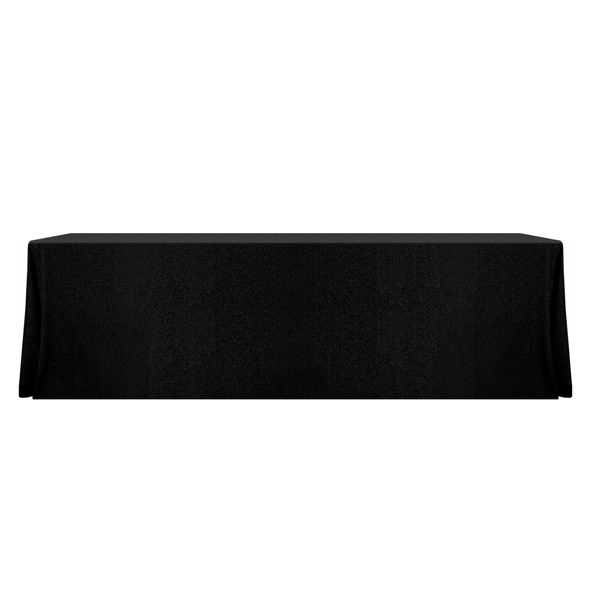 Luxury Boucle 90"x132" Rectangular Tablecloth - Black