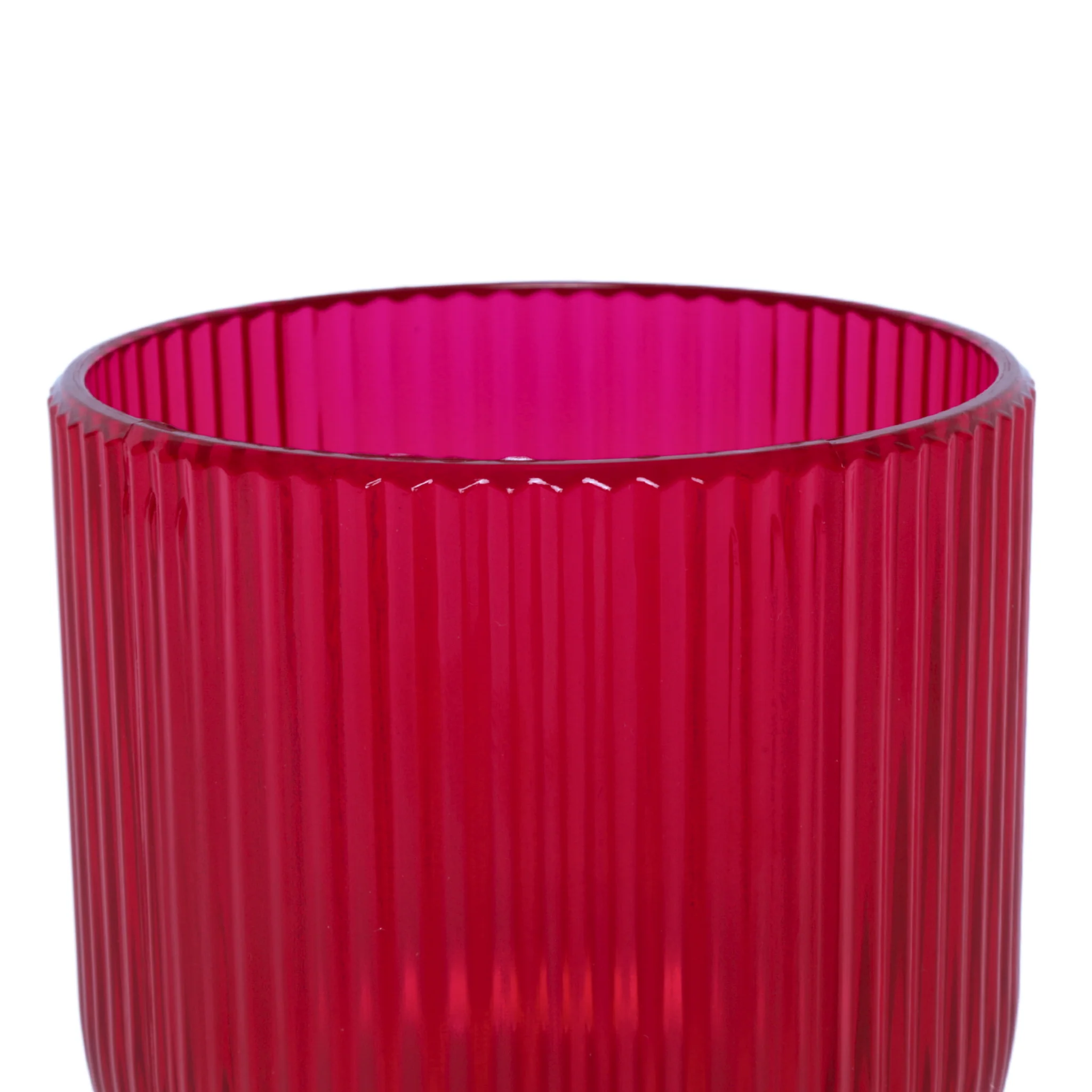Magenta Acrylic 11oz Wine Goblets Ripple Design (6 pcs/pk) - Image 7