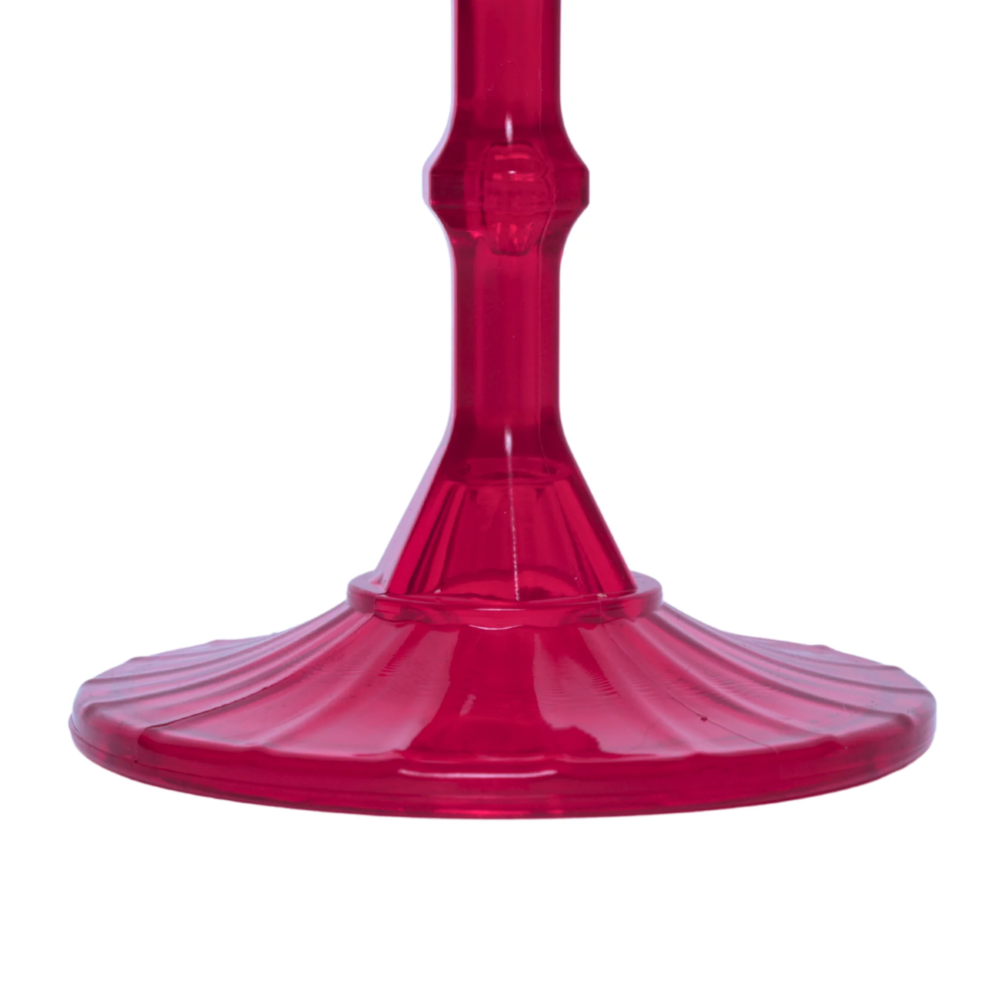 Magenta Acrylic 11oz Wine Goblets Ripple Design (6 pcs/pk) - Image 8