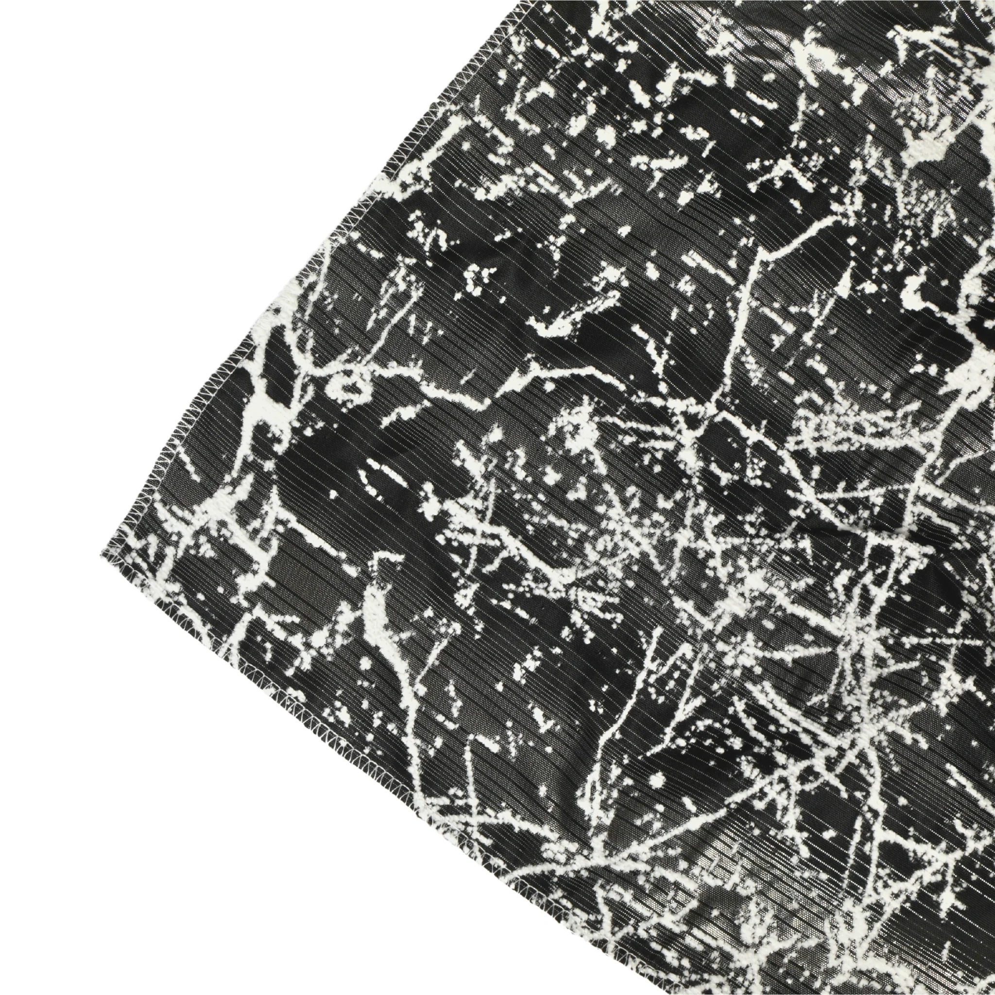 Marble Reversible Jacquard Table Runner - Shimmer Black - Image 3