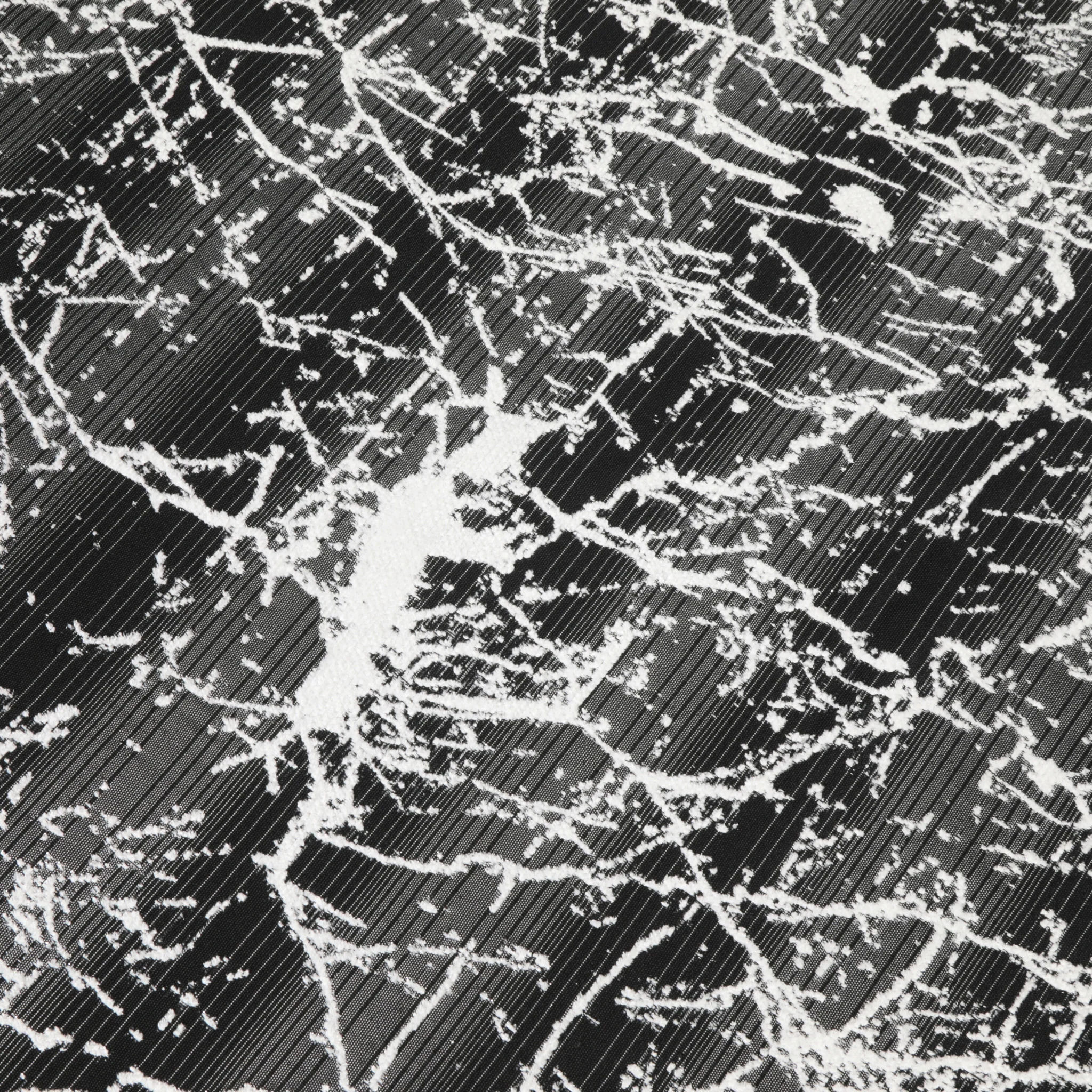 Marble Reversible Jacquard Tablecloth 90"x156" Rectangle  - Shimmer Black - Image 2