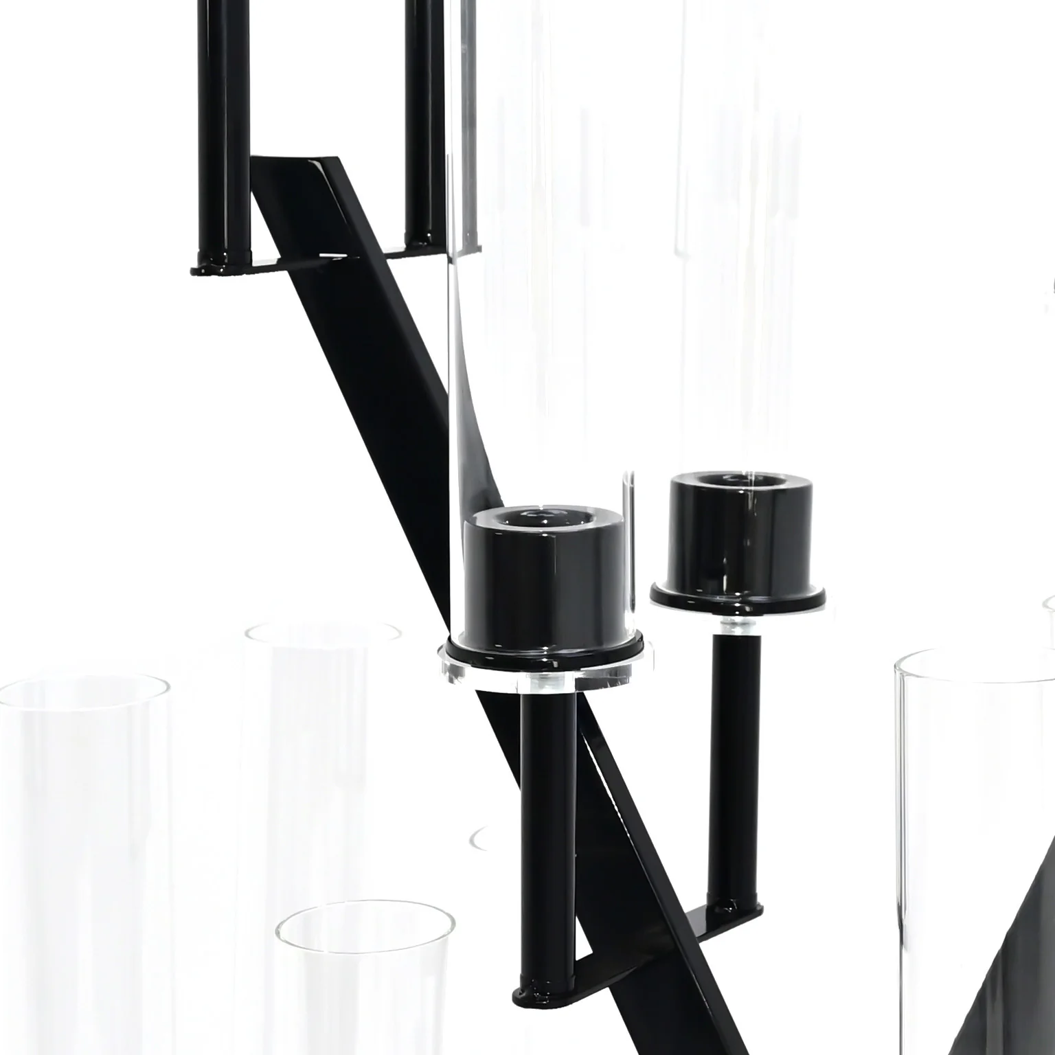 16 Branches Black Metal Candelabra Centerpiece - Image 6