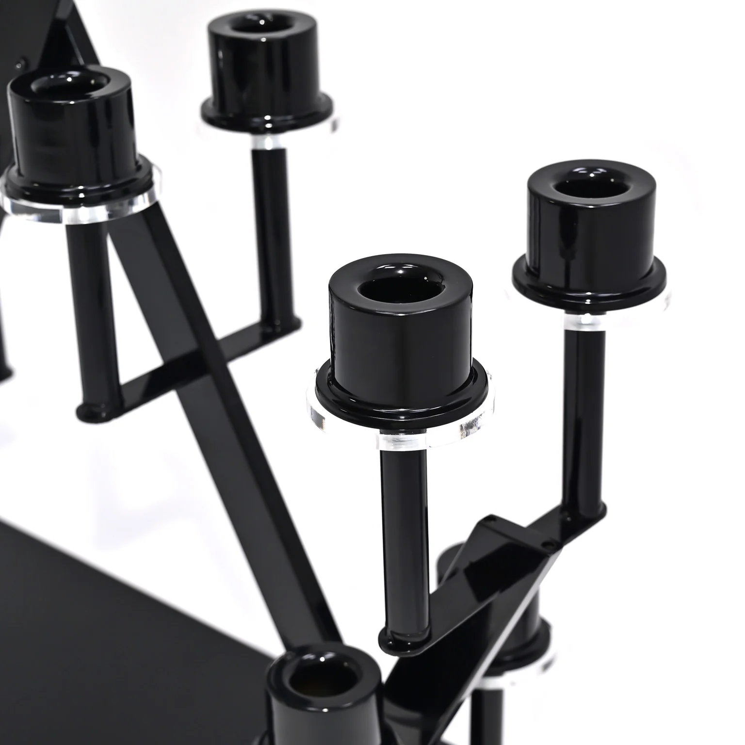 16 Branches Black Metal Candelabra Centerpiece - Image 7